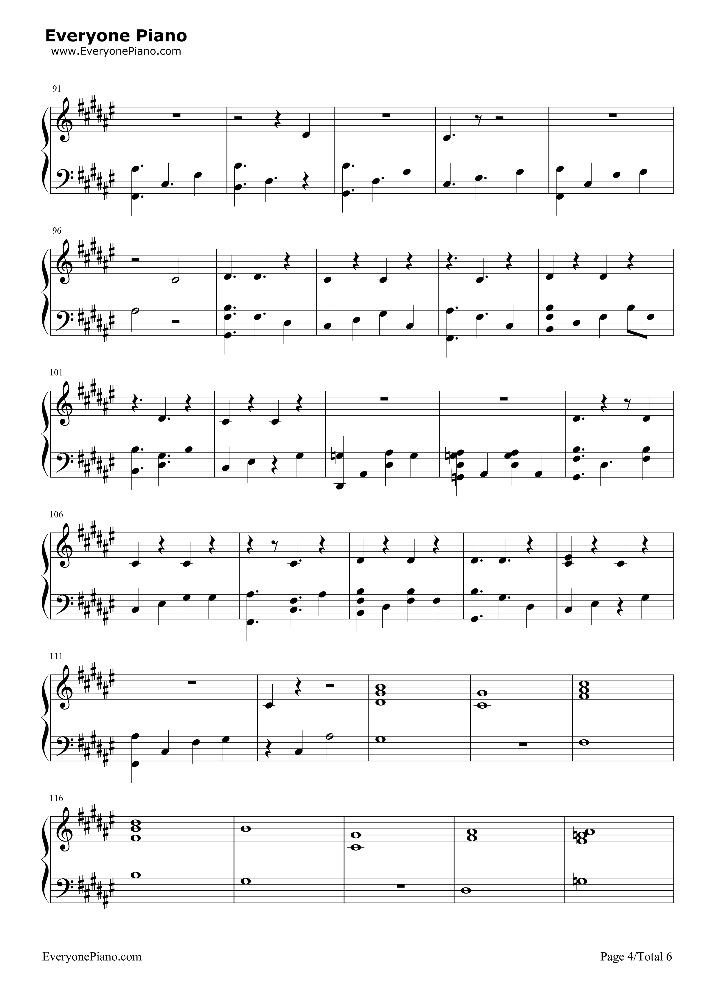 Rain钢琴谱_The_Script