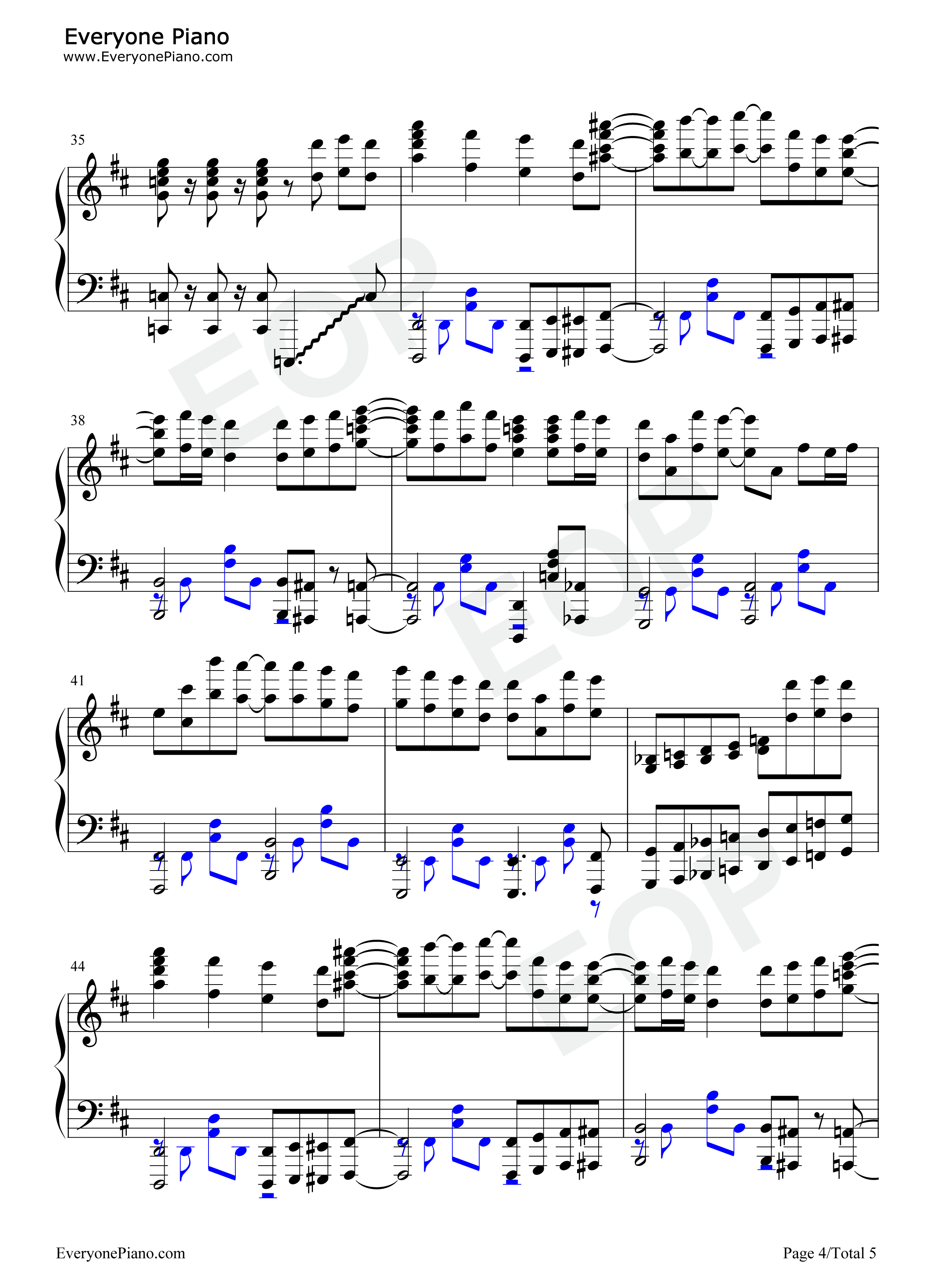 センチメートル钢琴谱_The_Peggies