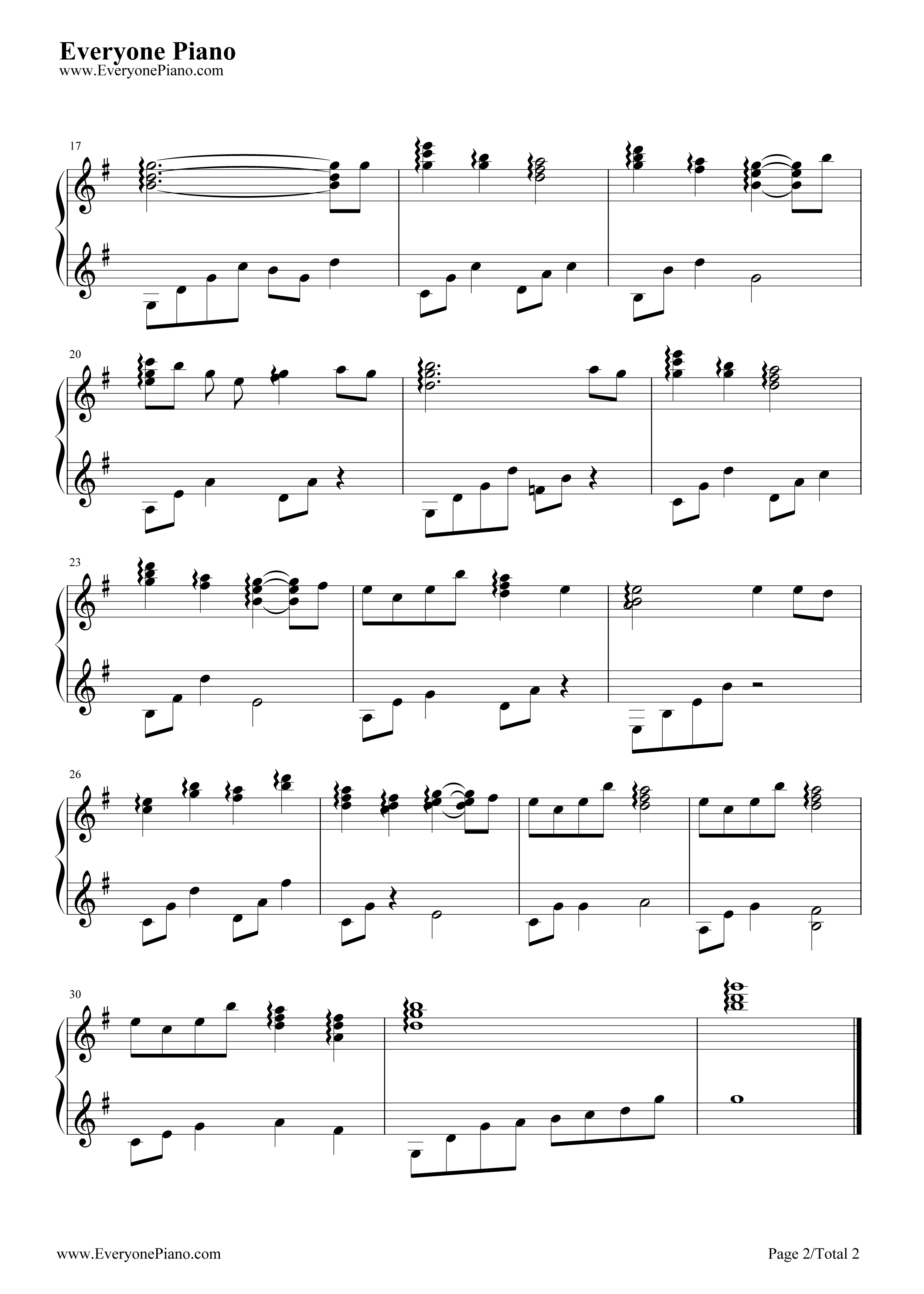 if_i_were_a_bird钢琴谱_黑石瞳