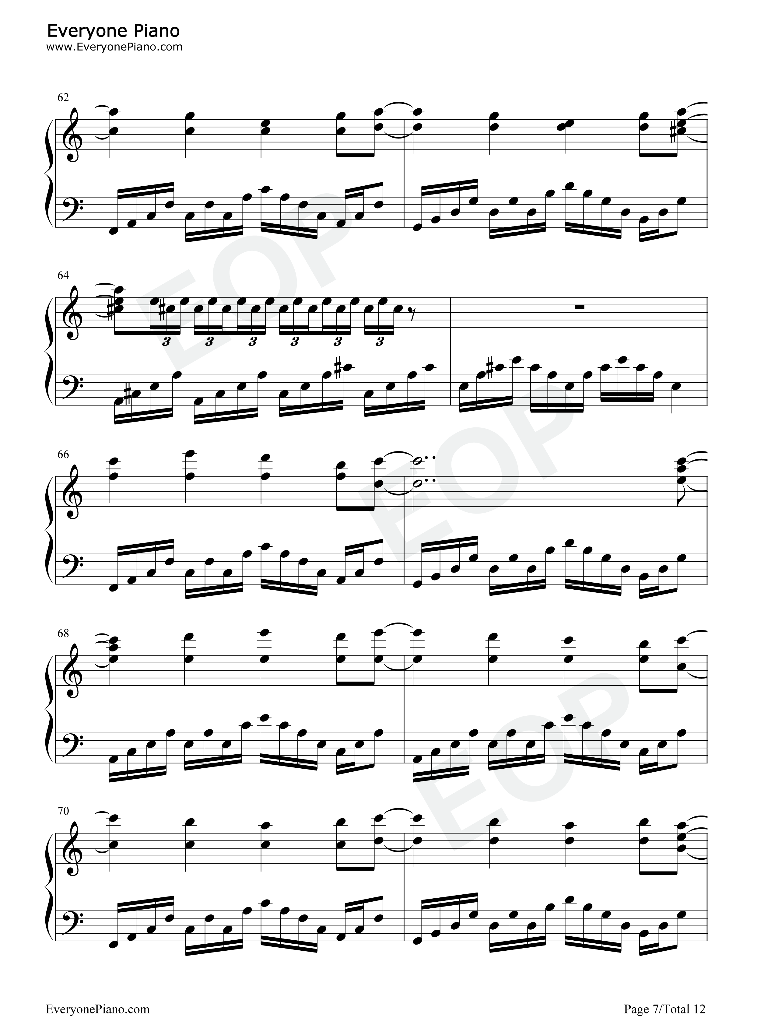 ネクロファンタジア钢琴谱_东方Project