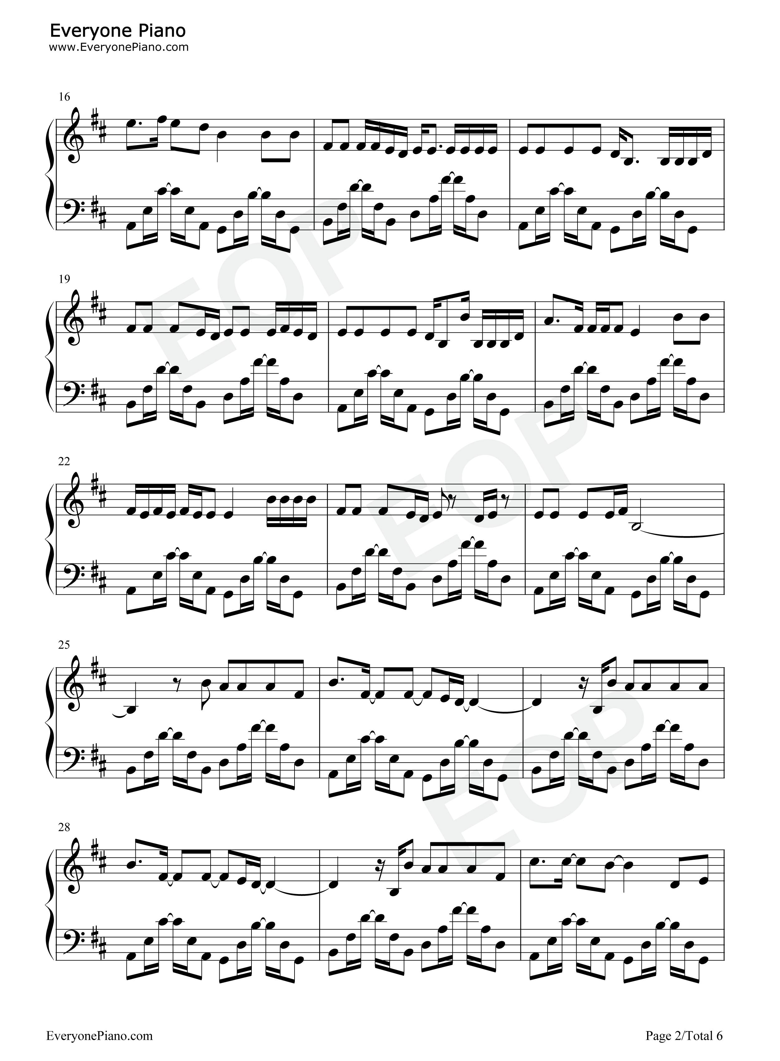 Run–OneRepublic钢琴谱_OneRepublic