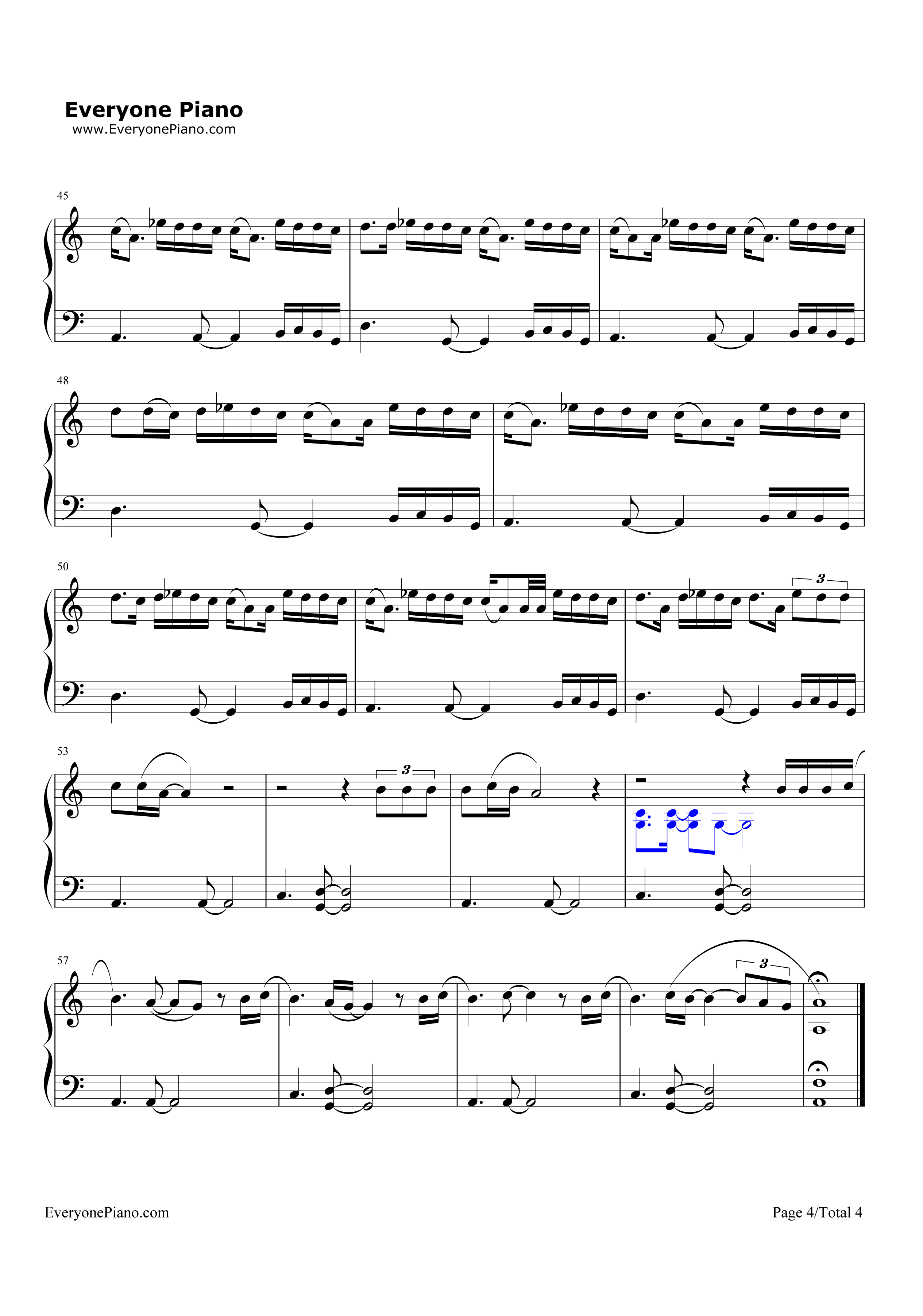 When_I'm_Gone钢琴谱_3_Doors_Down