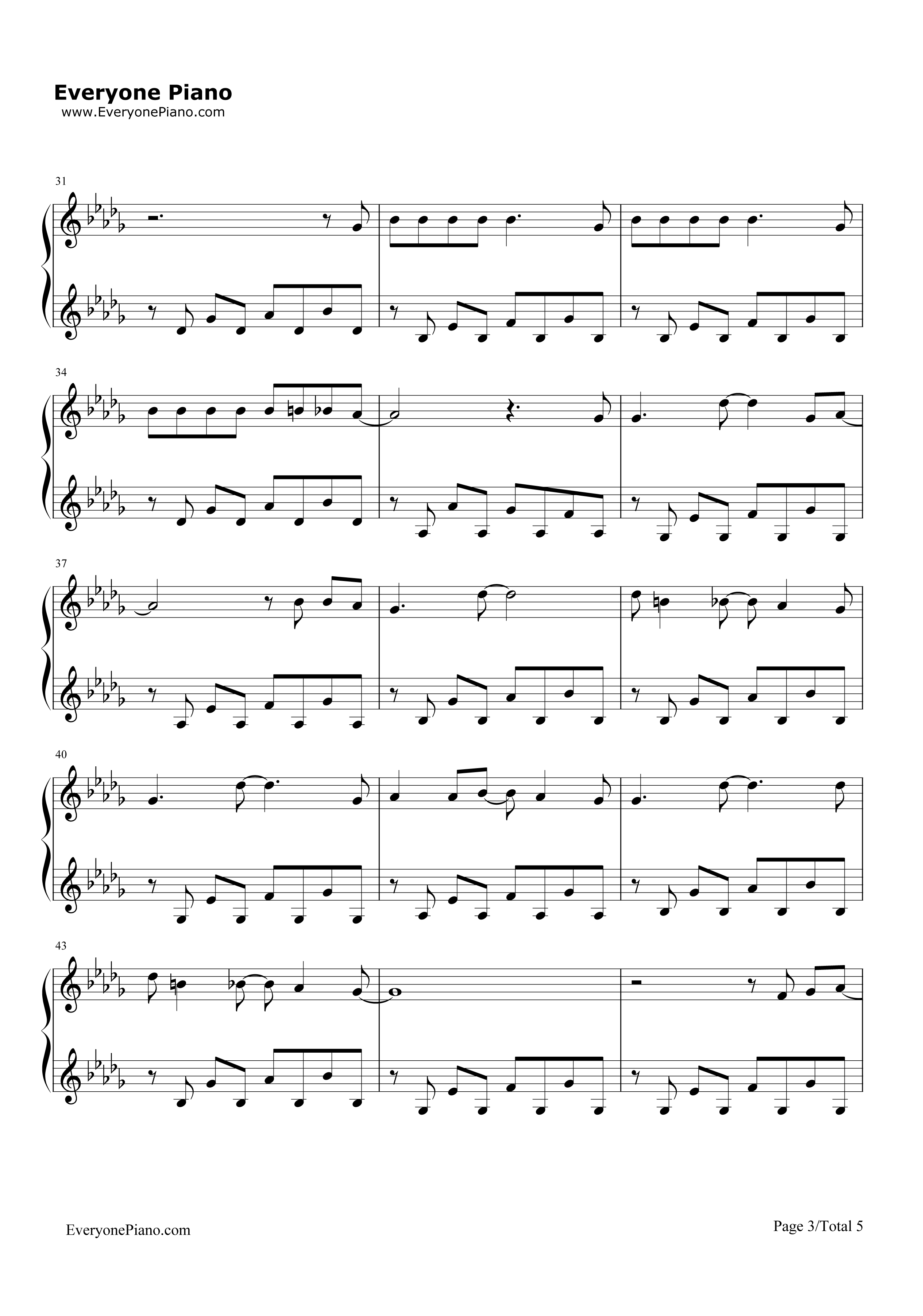 Untitled钢琴谱_Simple_Plan