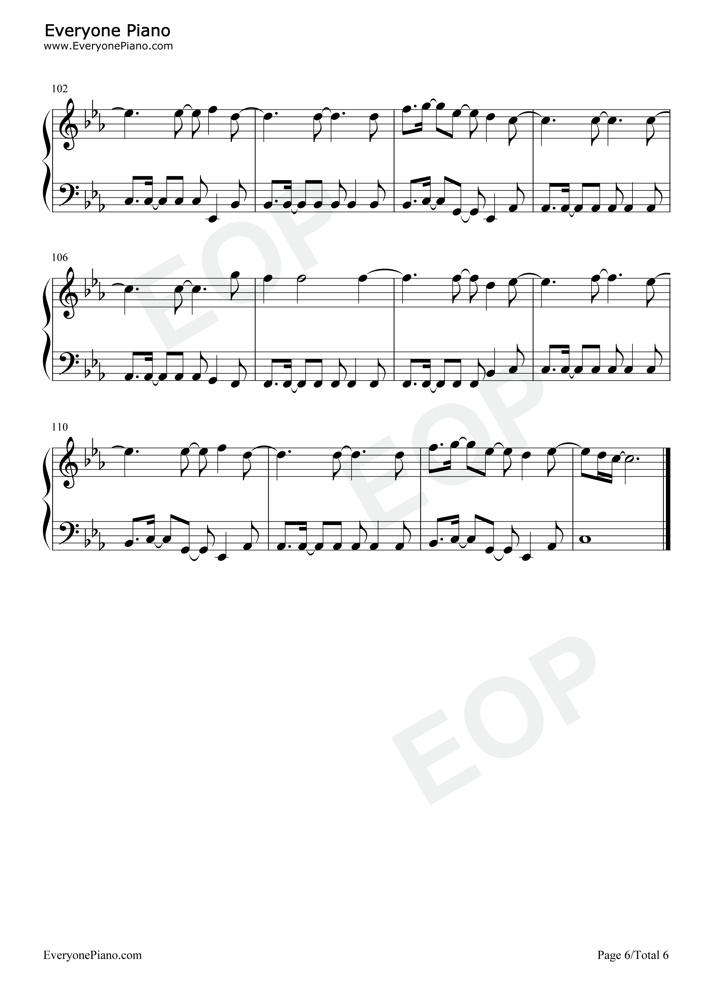 Moth_to_a_Flame钢琴谱_Swedish_House_Mafia_The_Weeknd