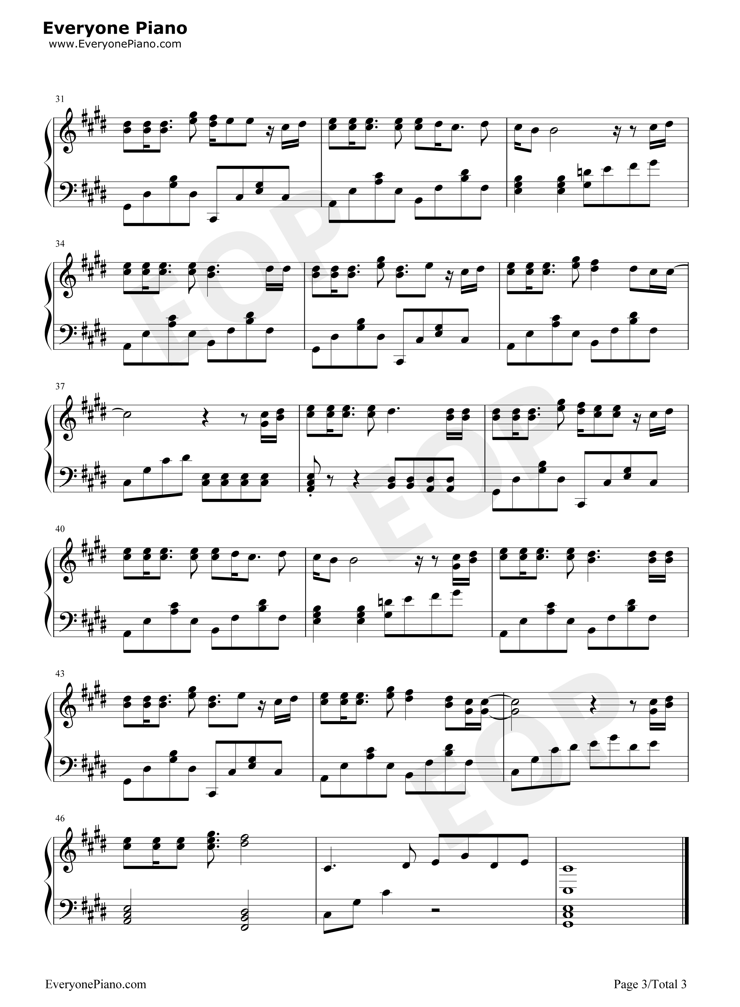 父亲（筷子兄弟最新歌曲）钢琴谱_筷子兄弟