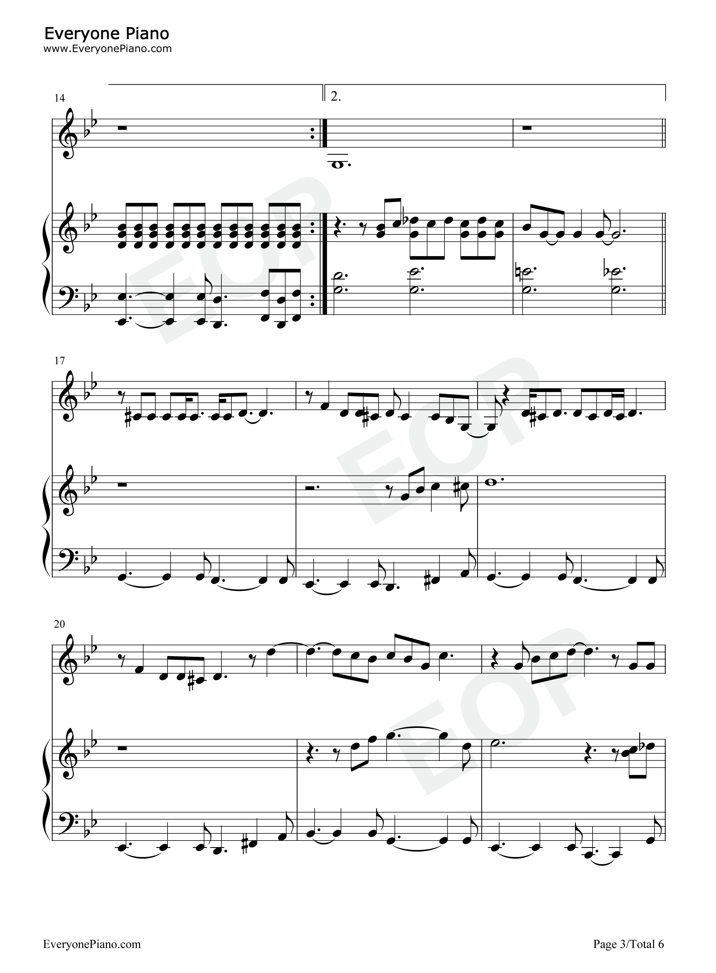 Feeling_Good钢琴谱_Michael_Bublé