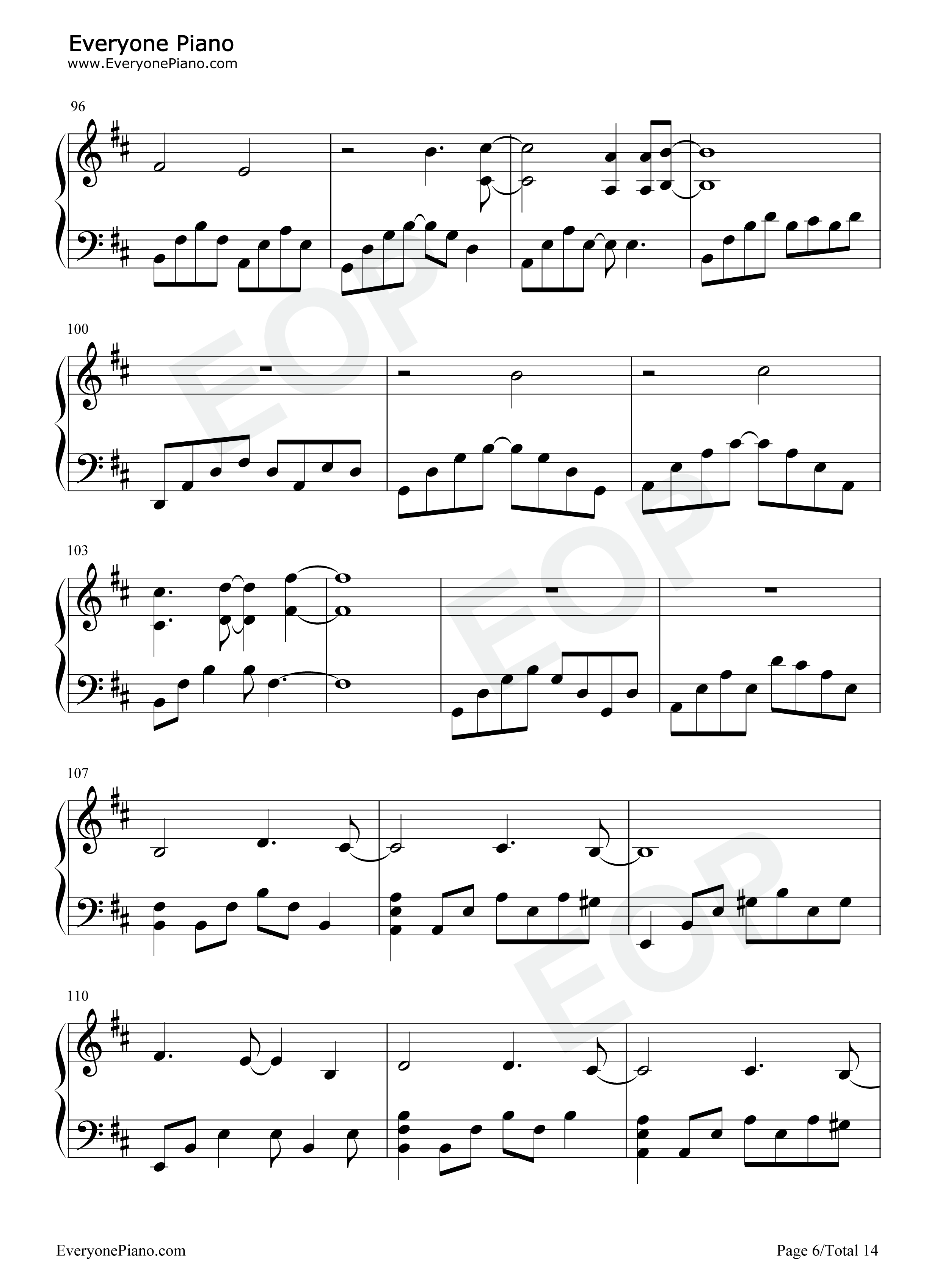 Far_From_Heaven钢琴谱_Evanescence