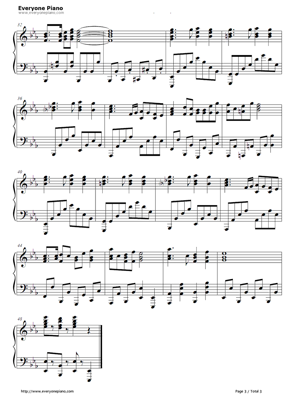 夜のとばりよ_さようなら钢琴谱_Velvet.Kodhy