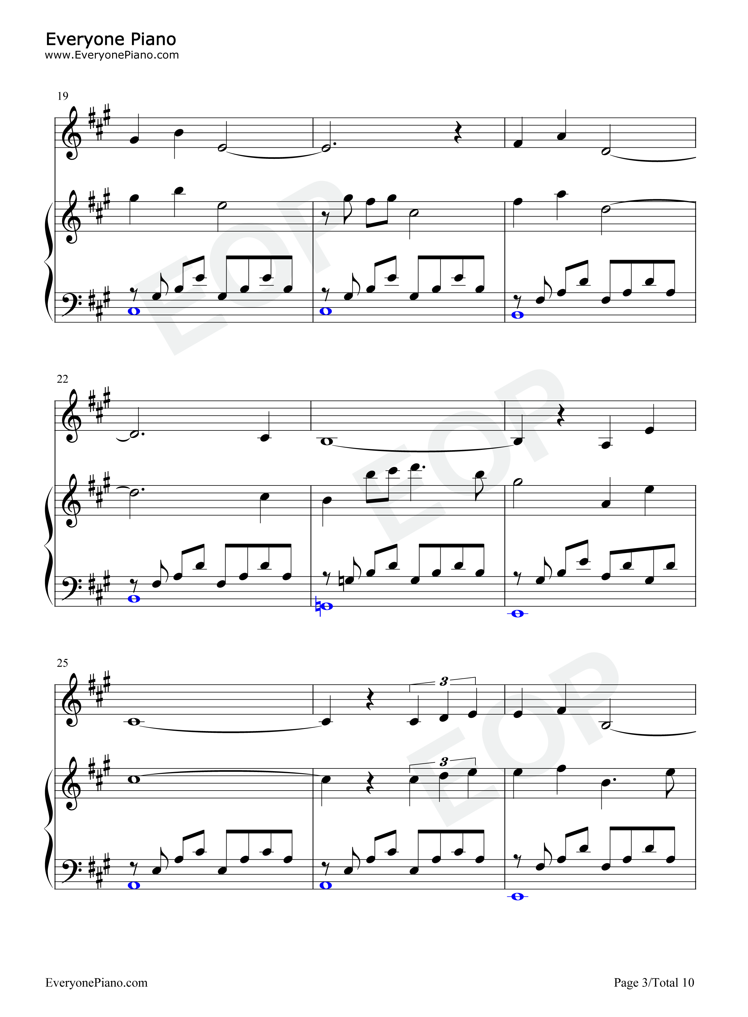 Evergreen钢琴谱_Barbra_Streisand