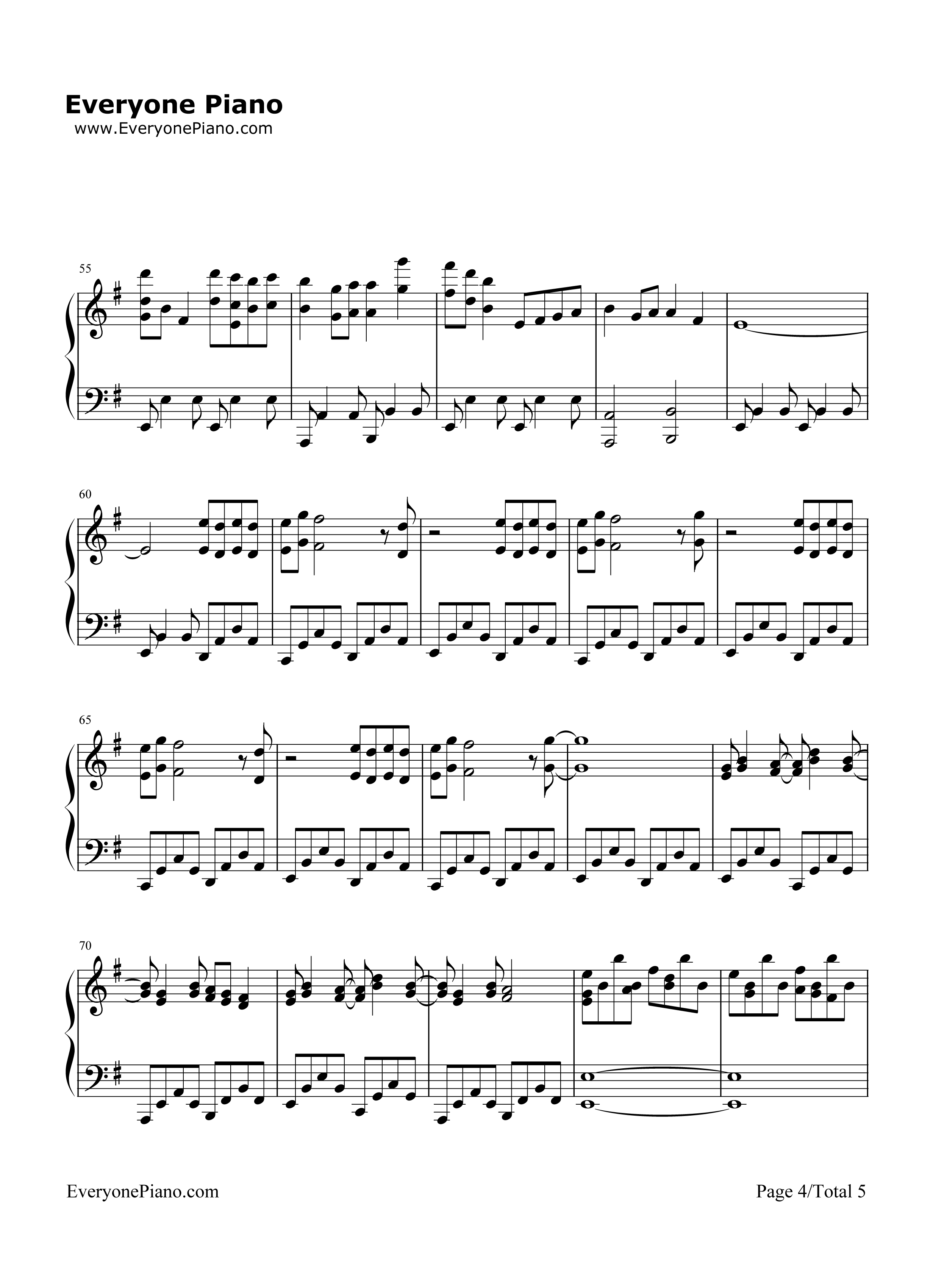 Requiem钢琴谱_柊奈绪