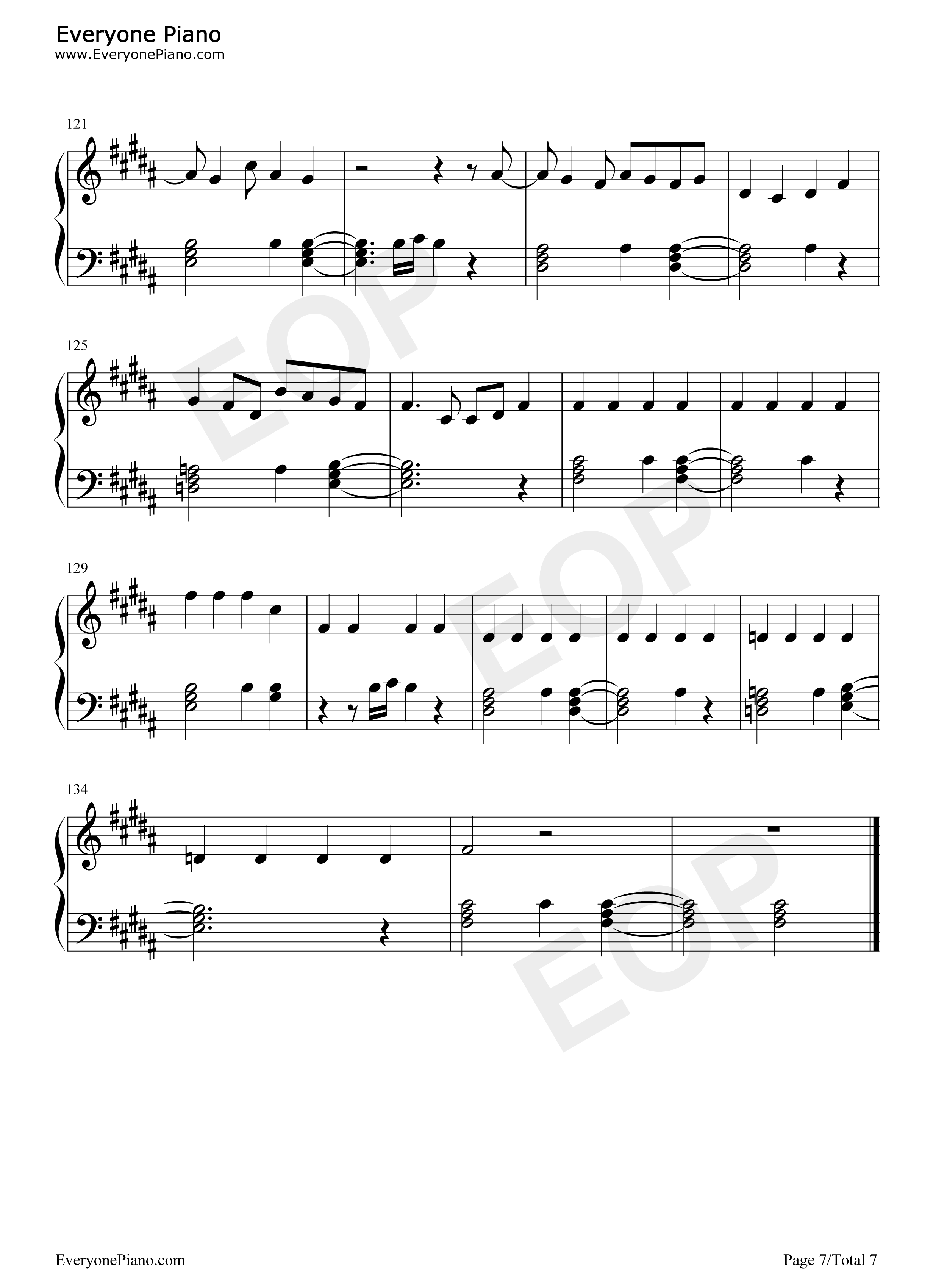 Honeymoon_Avenue钢琴谱_Ariana_Grande