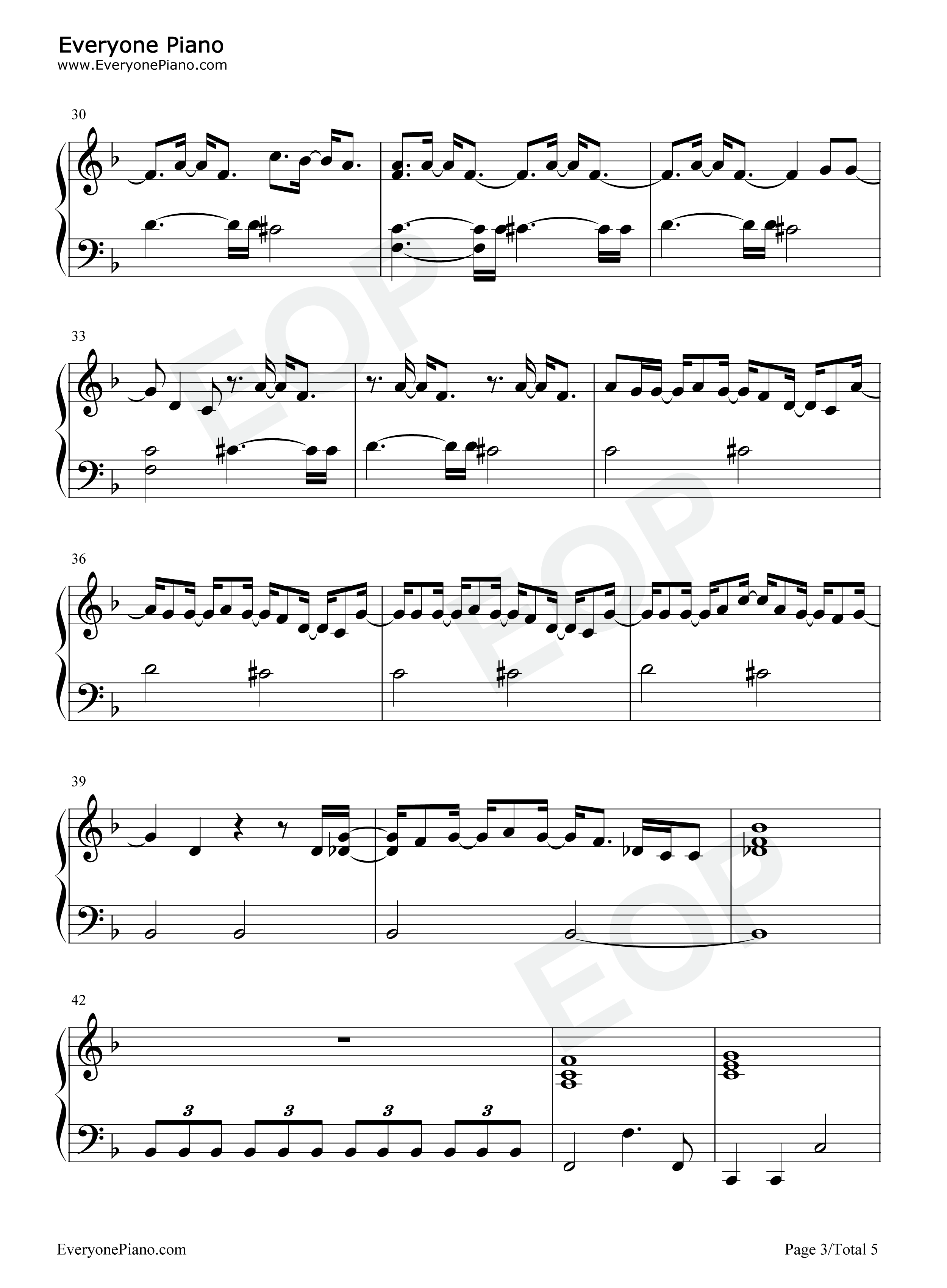 Song_for_No_One钢琴谱_Shawn_Mendes
