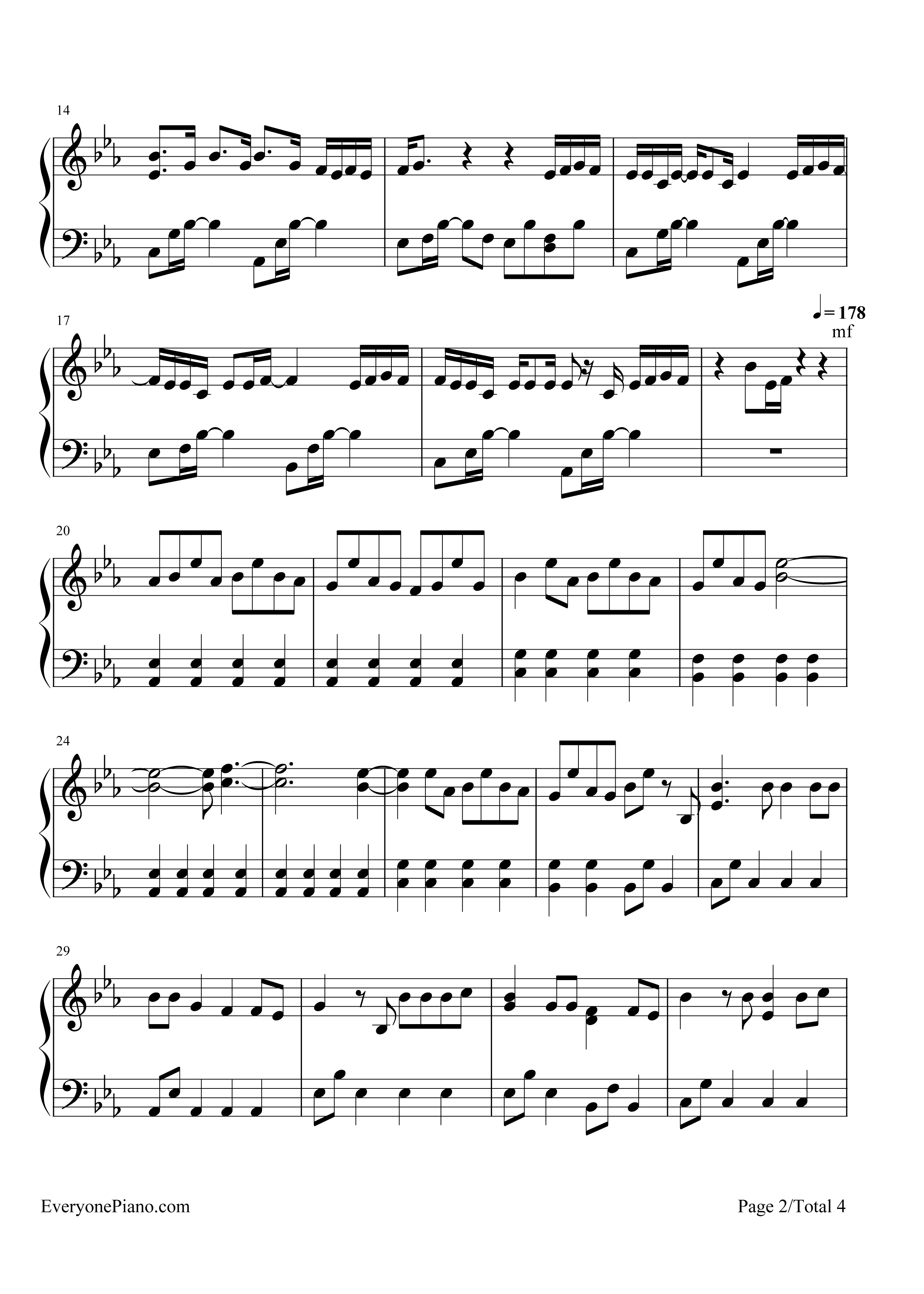 梦灯笼钢琴谱_RADWIMPS
