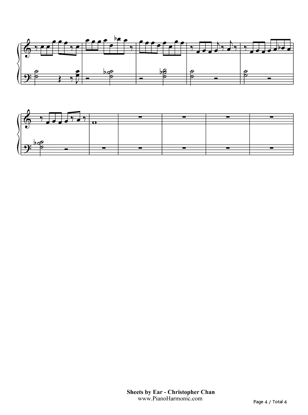 Fearless钢琴谱_Taylor_Swift