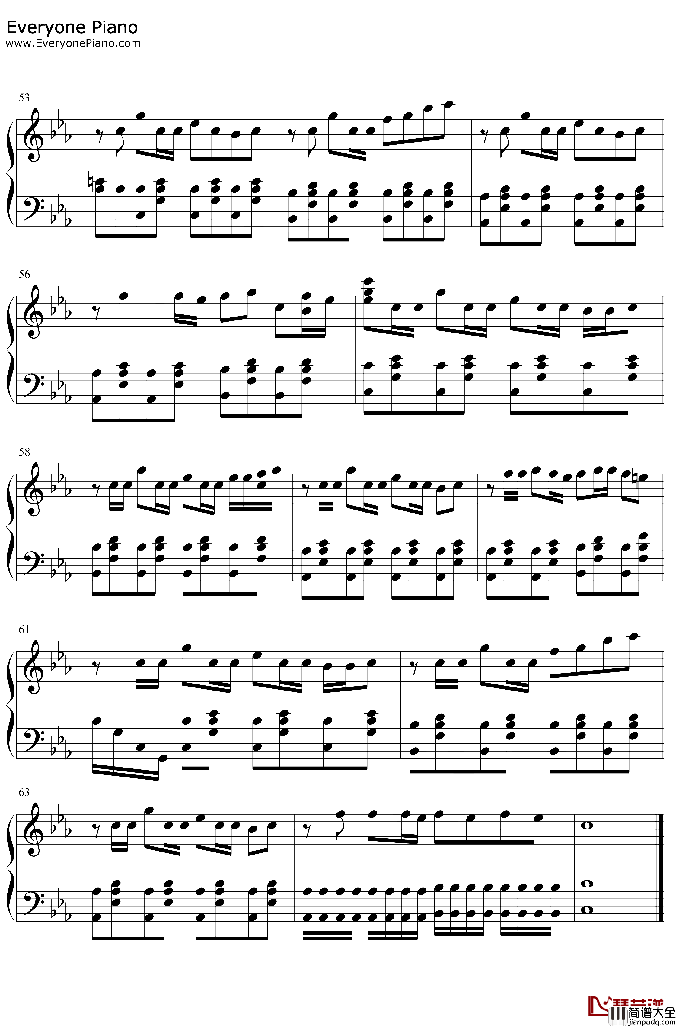 Relics钢琴谱_猎豹移动公司_遗迹_滚动的天空BGM