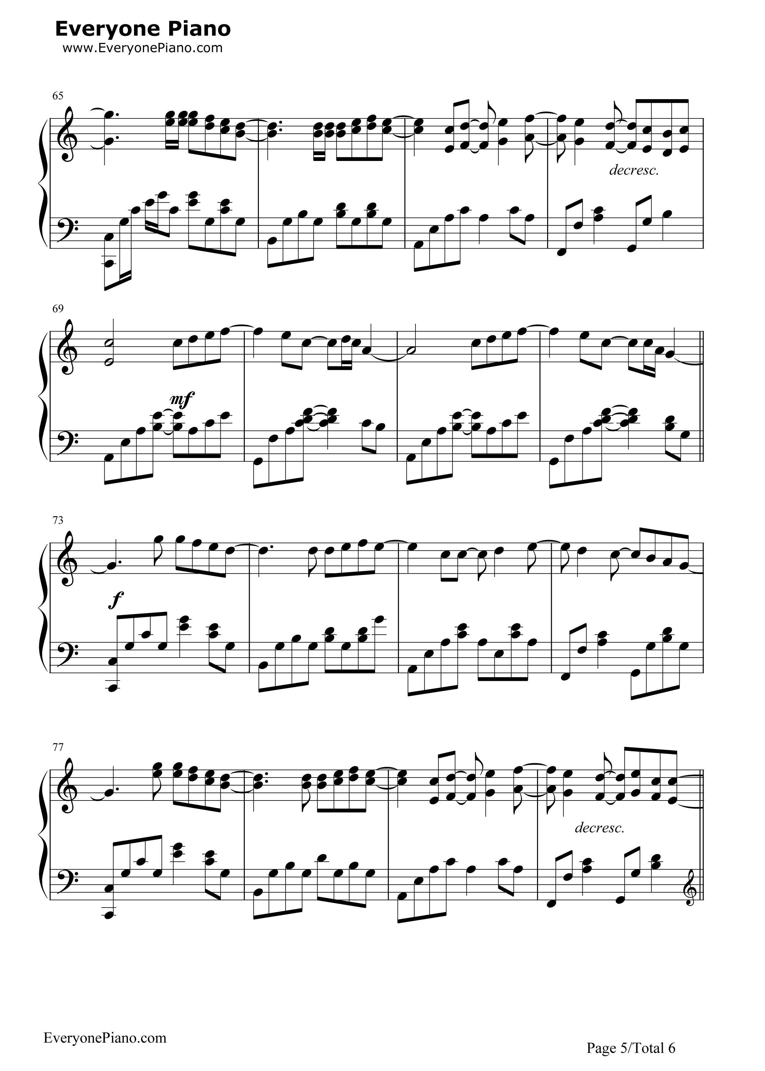 此情可待钢琴谱_Richard_Marx