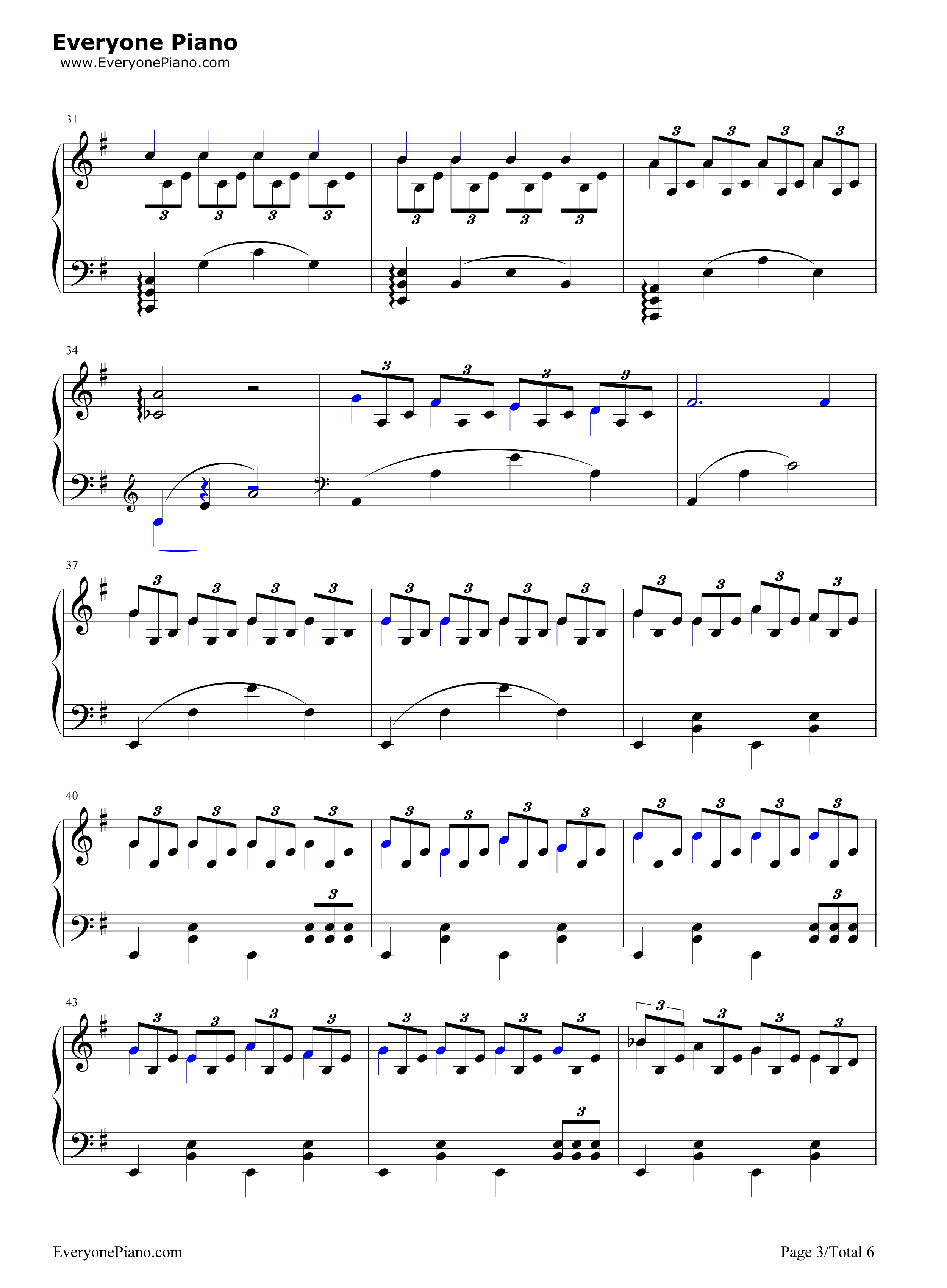 The_Last_of_Us钢琴谱_Gustavo_Santaolalla