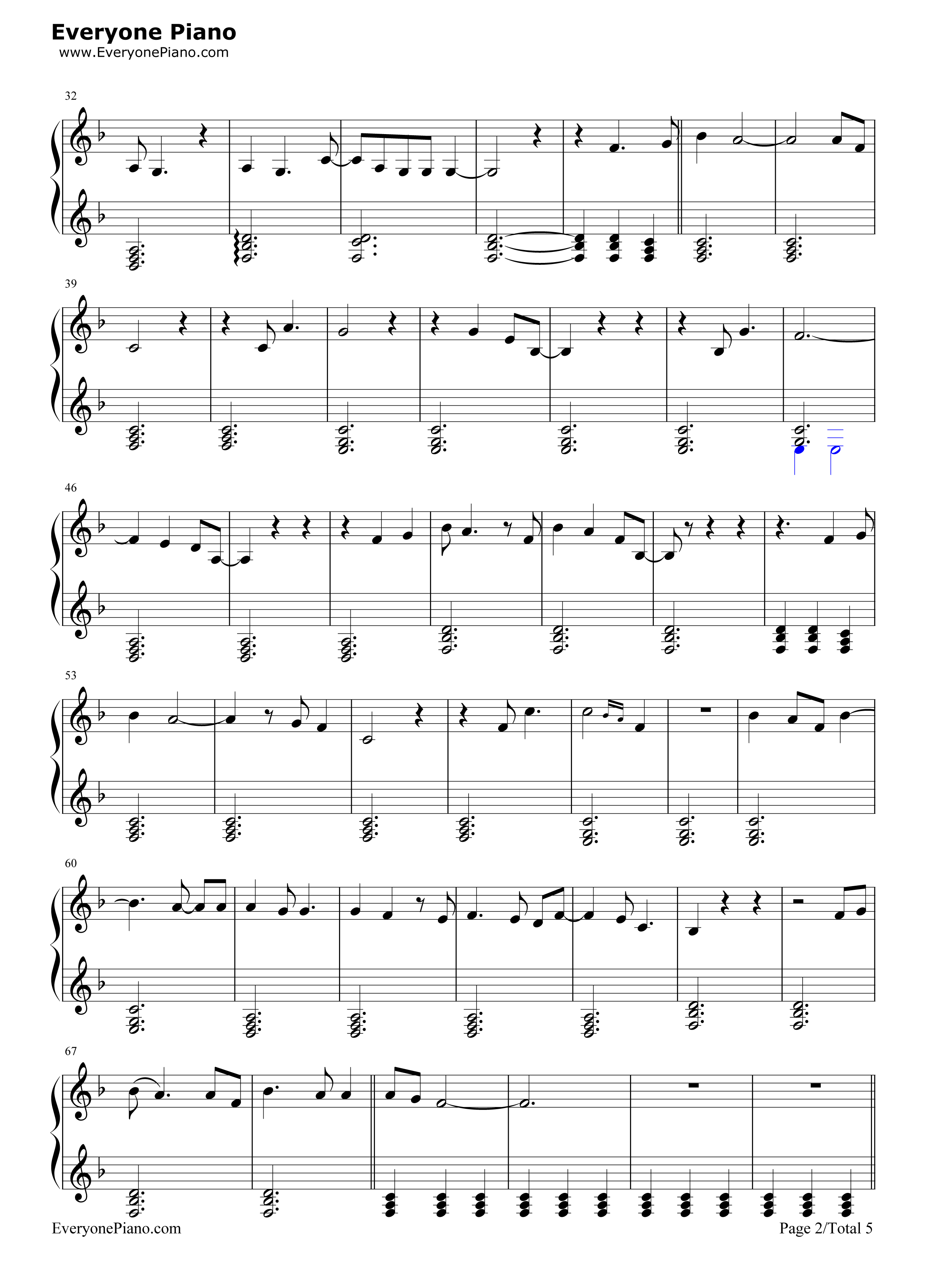 She_Used_To_Be_Mine钢琴谱_Sara_Bareilles