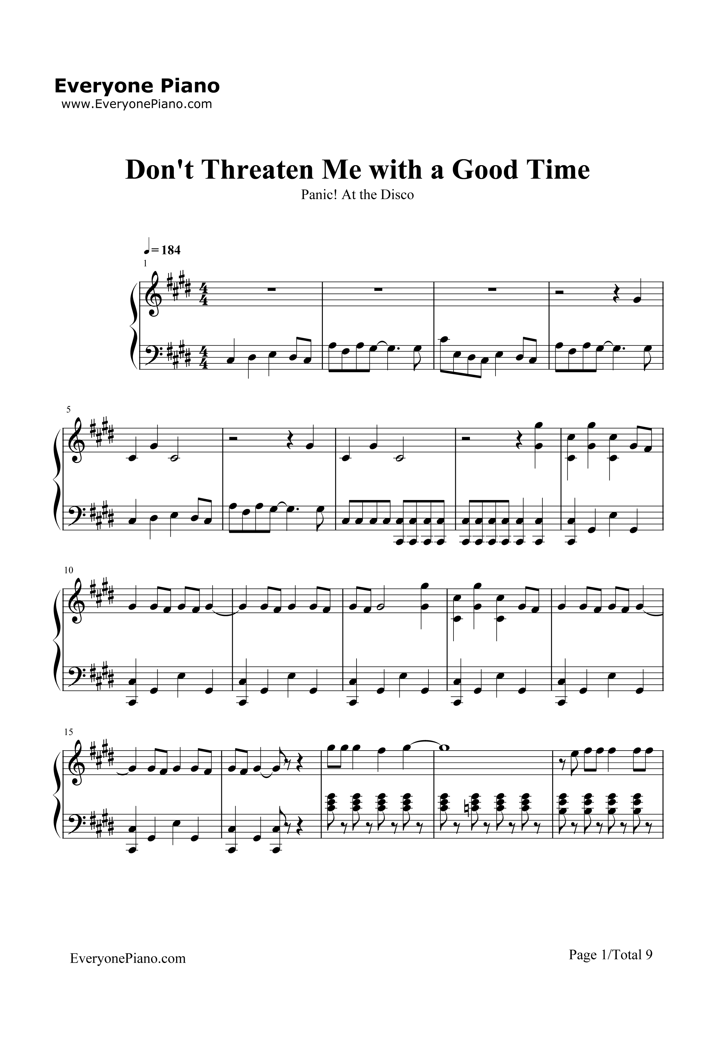Don't_Threaten_Me_with_a_Good_Time钢琴谱_Panic_at_the_Disco