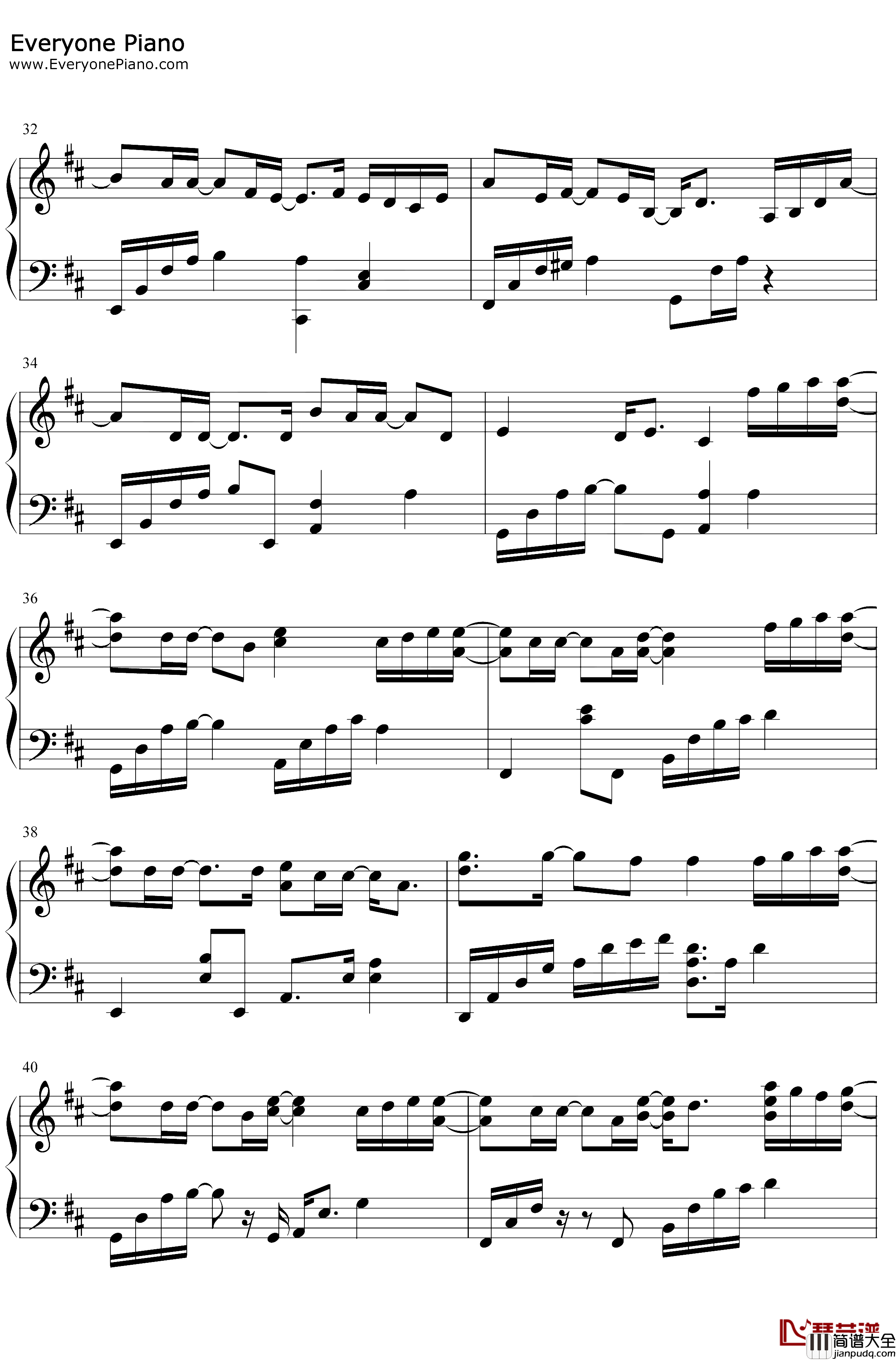 夏天的风钢琴谱_温岚
