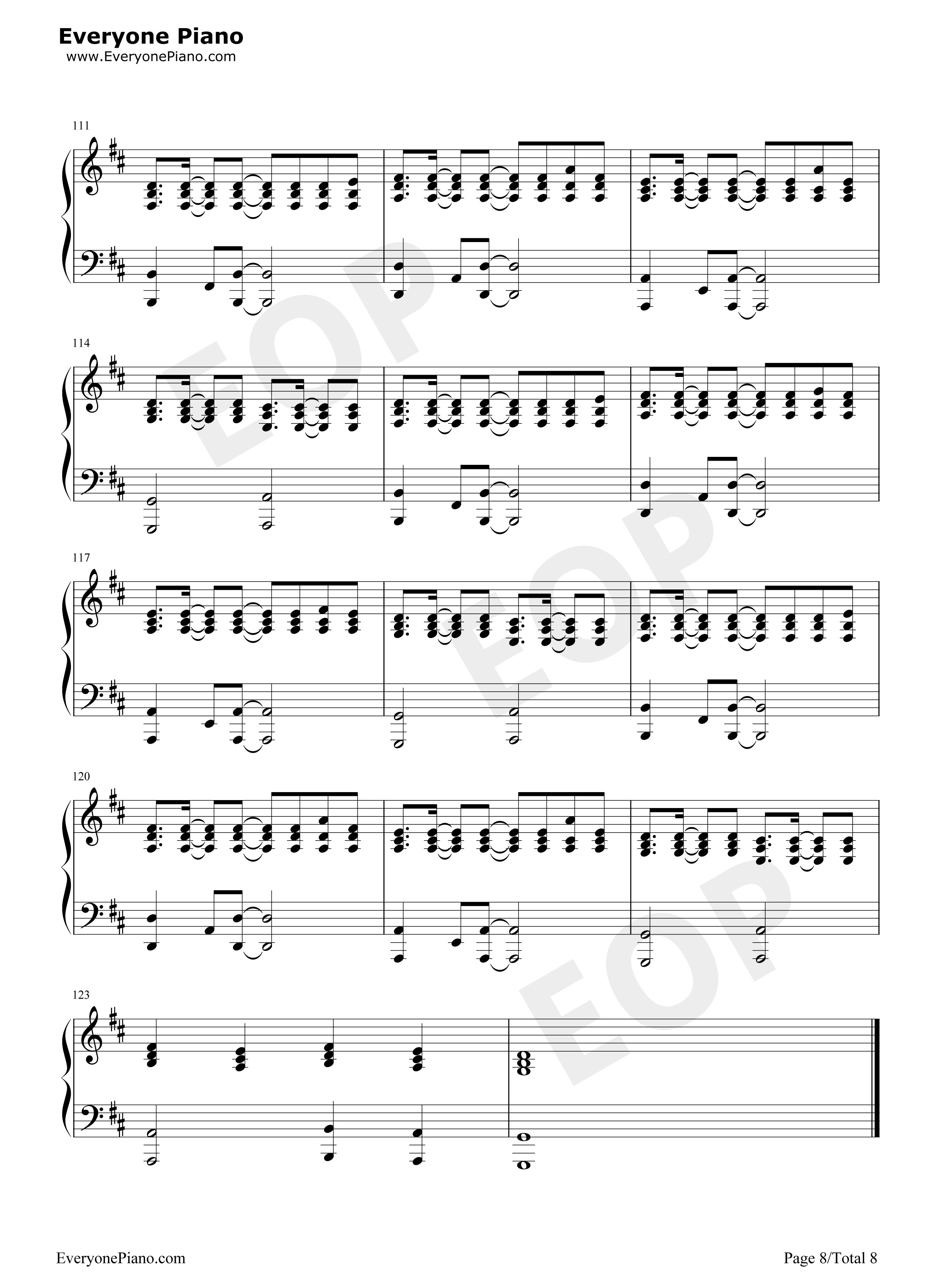 Because_of_You钢琴谱_The_Piano_Guys