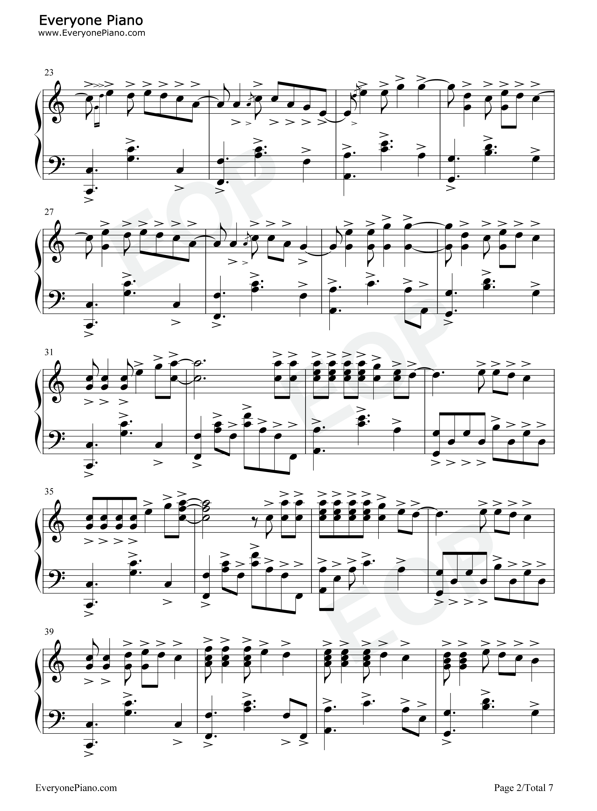 Wavin'_Flag钢琴谱_K'Naan