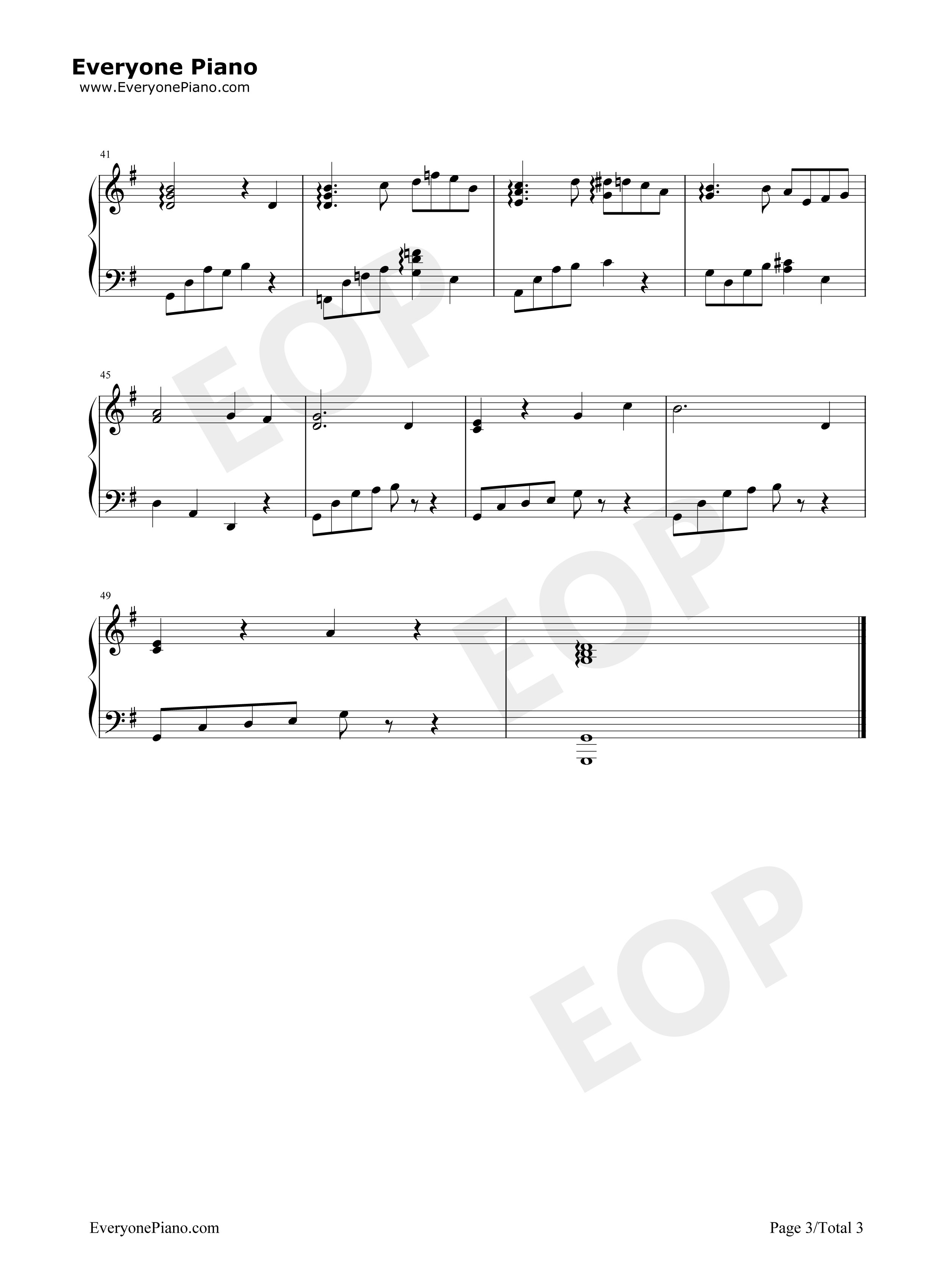 日和のテーマ钢琴谱_Blue_Drops