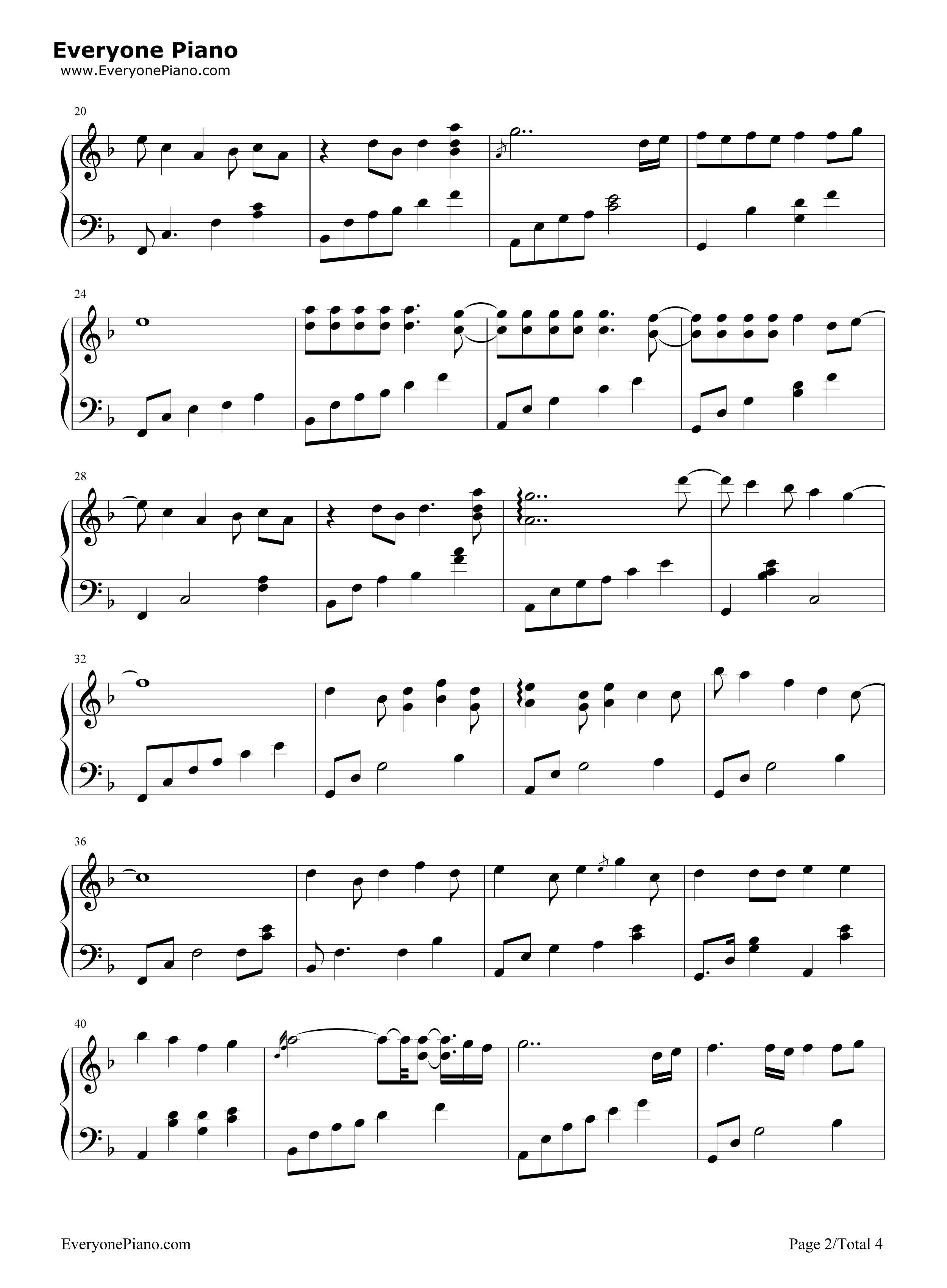 Loving_You钢琴谱_Minnie_Riperton__蜜妮莱普顿