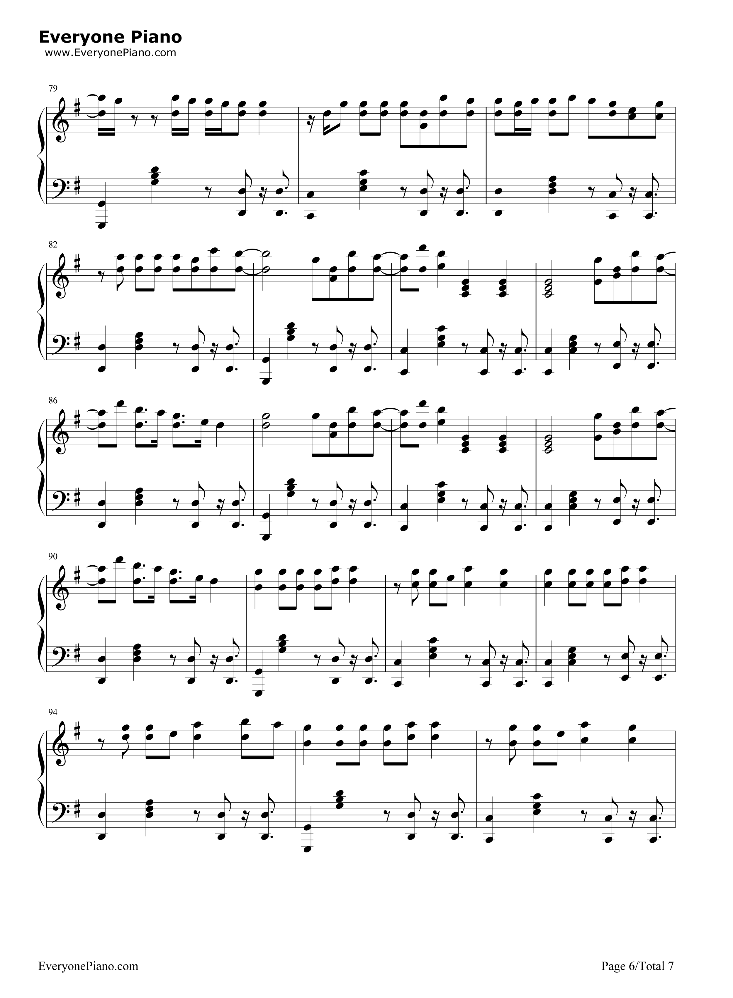 22钢琴谱_Taylor_Swift