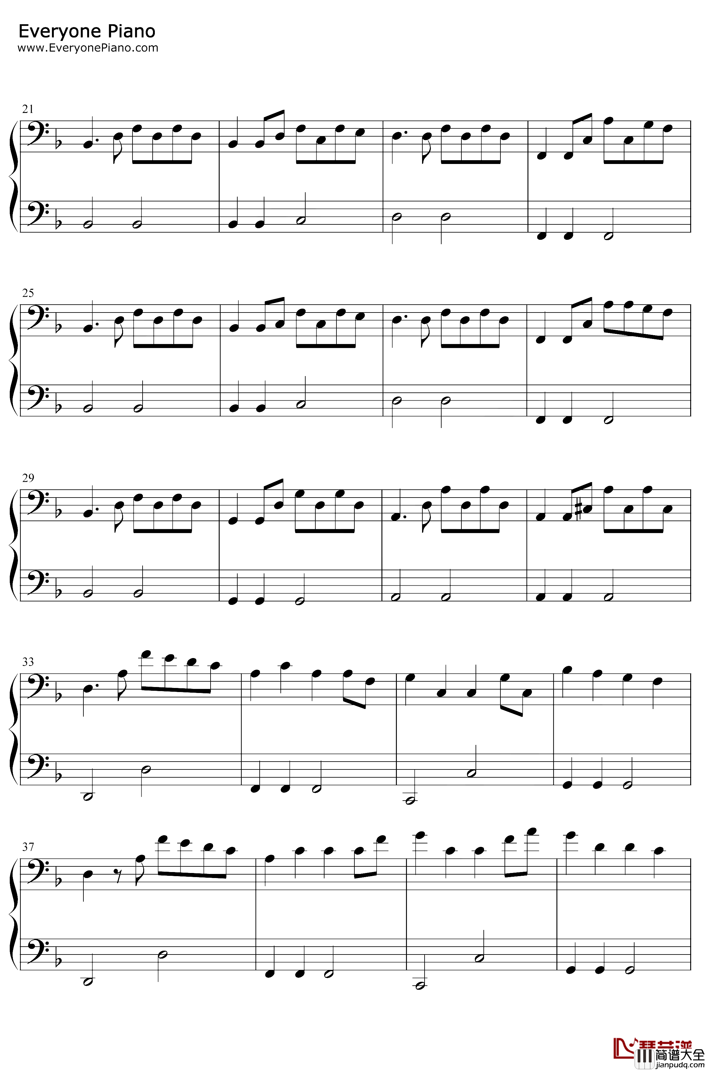 Victory钢琴谱_Two_Steps_From_Hell_超级简单版