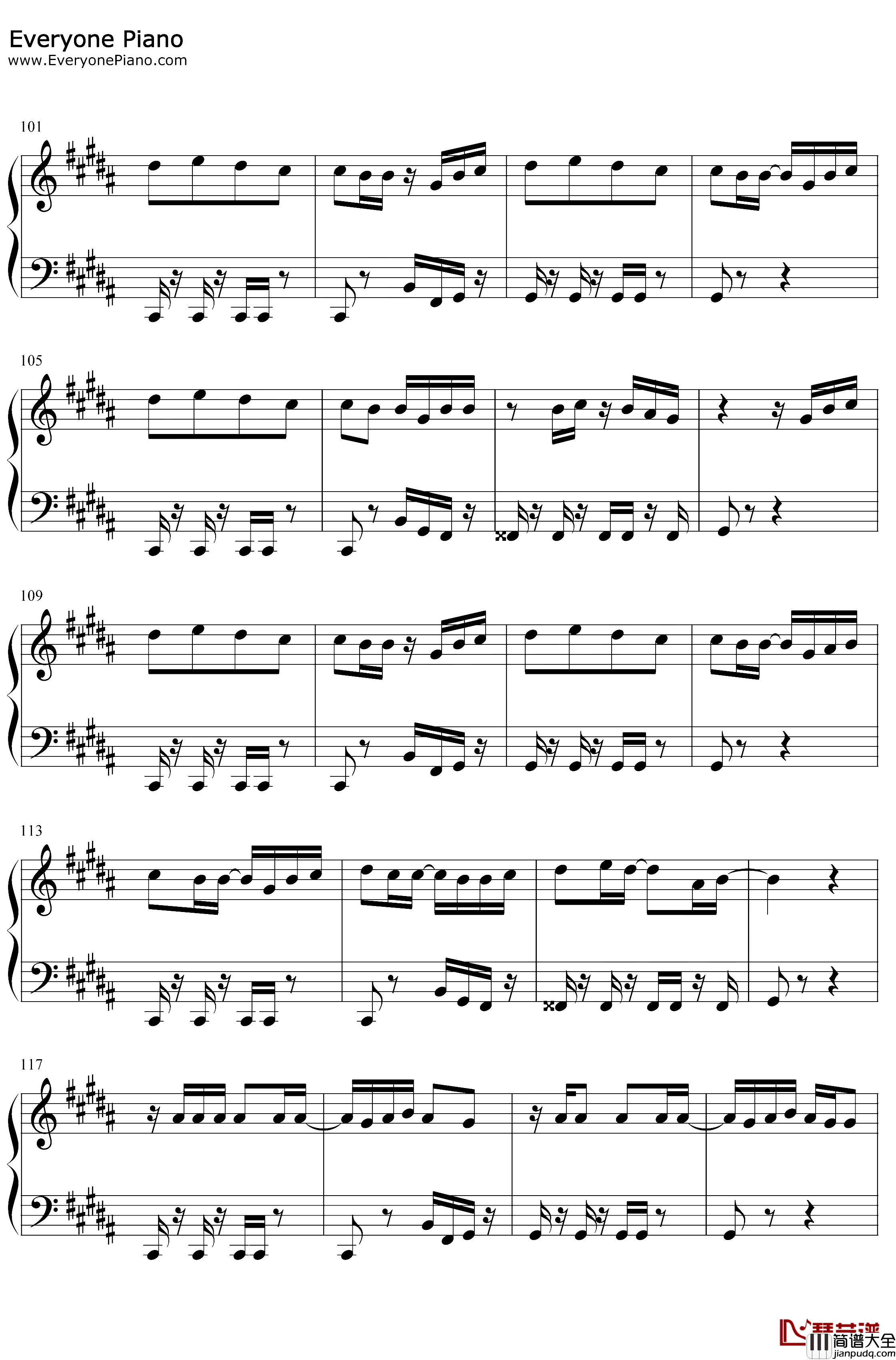 PLACEBO钢琴谱_米津玄師野田洋次郎_米津玄师与野田洋次郎的神仙合作