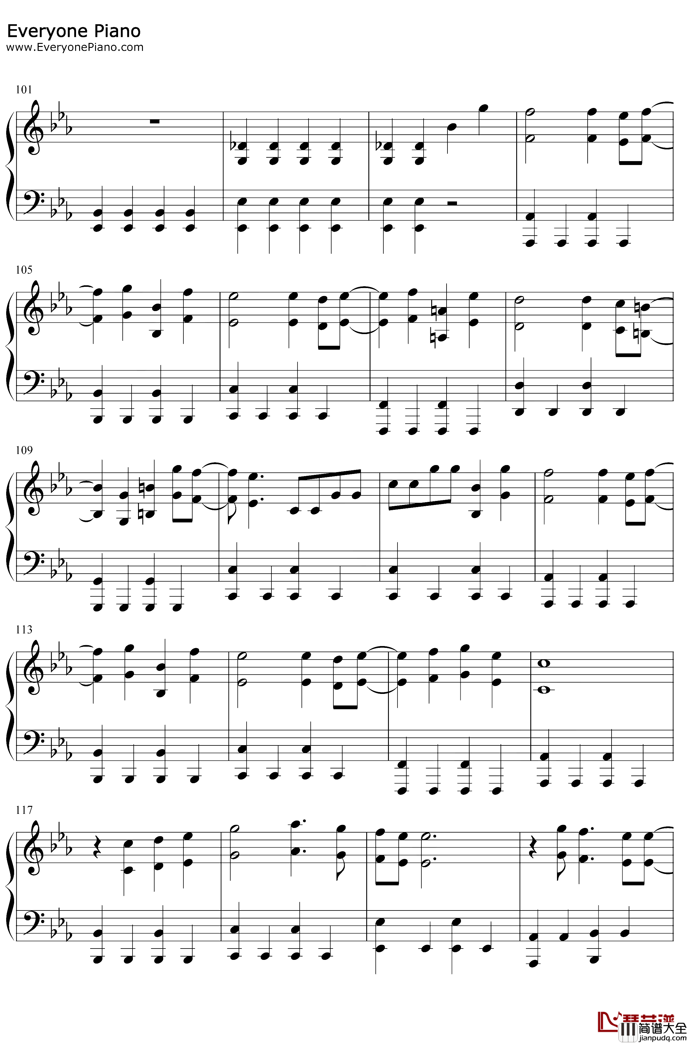 馬と鹿钢琴谱_米津玄师_马と鹿_比赛完毕主题曲