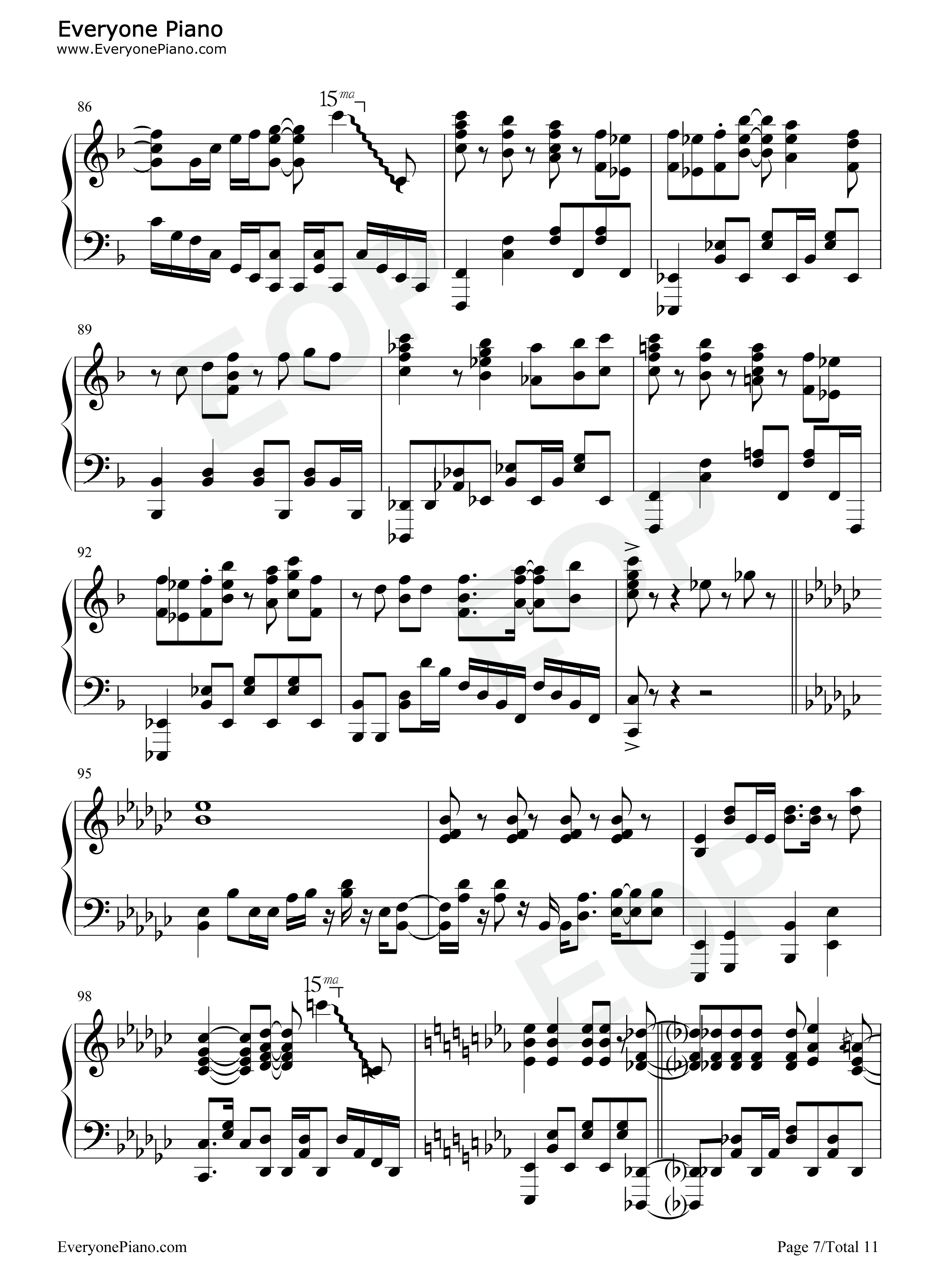 Chance_Revenge钢琴谱_安月名莉子