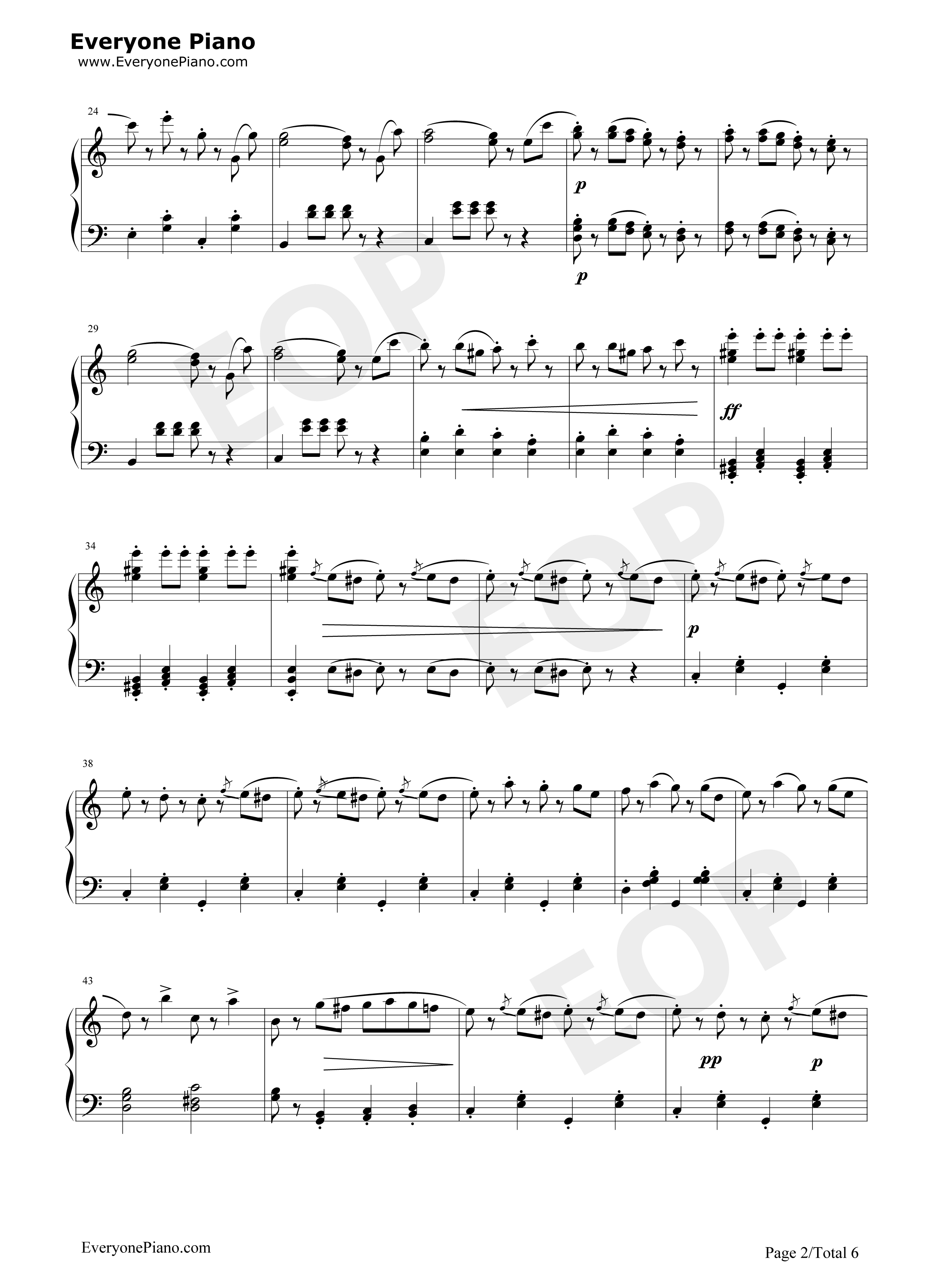 拉德斯基进行曲钢琴谱_约翰·施特劳斯__Johann_Strauss_Sr.