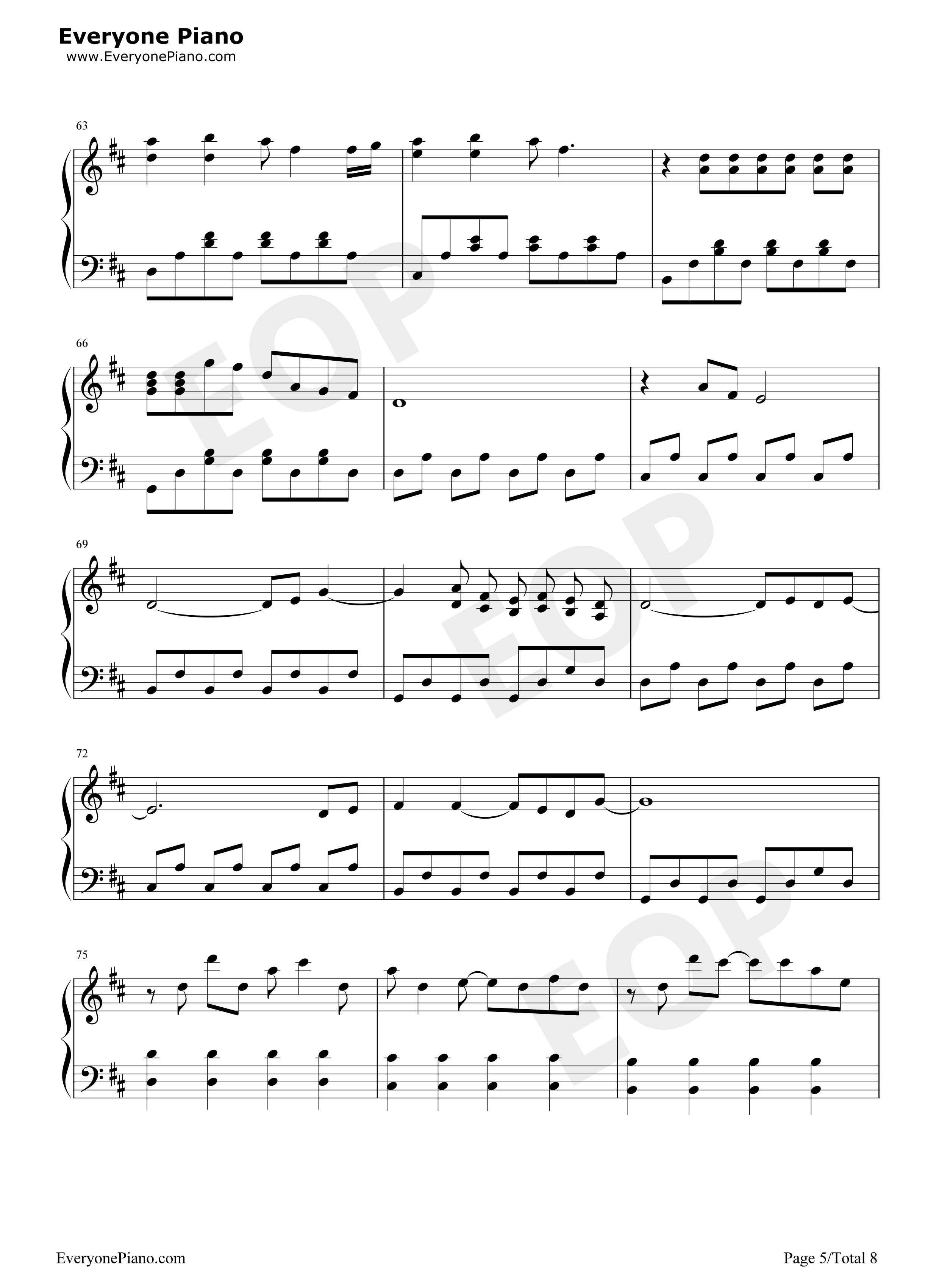 Because_of_You钢琴谱_The_Piano_Guys