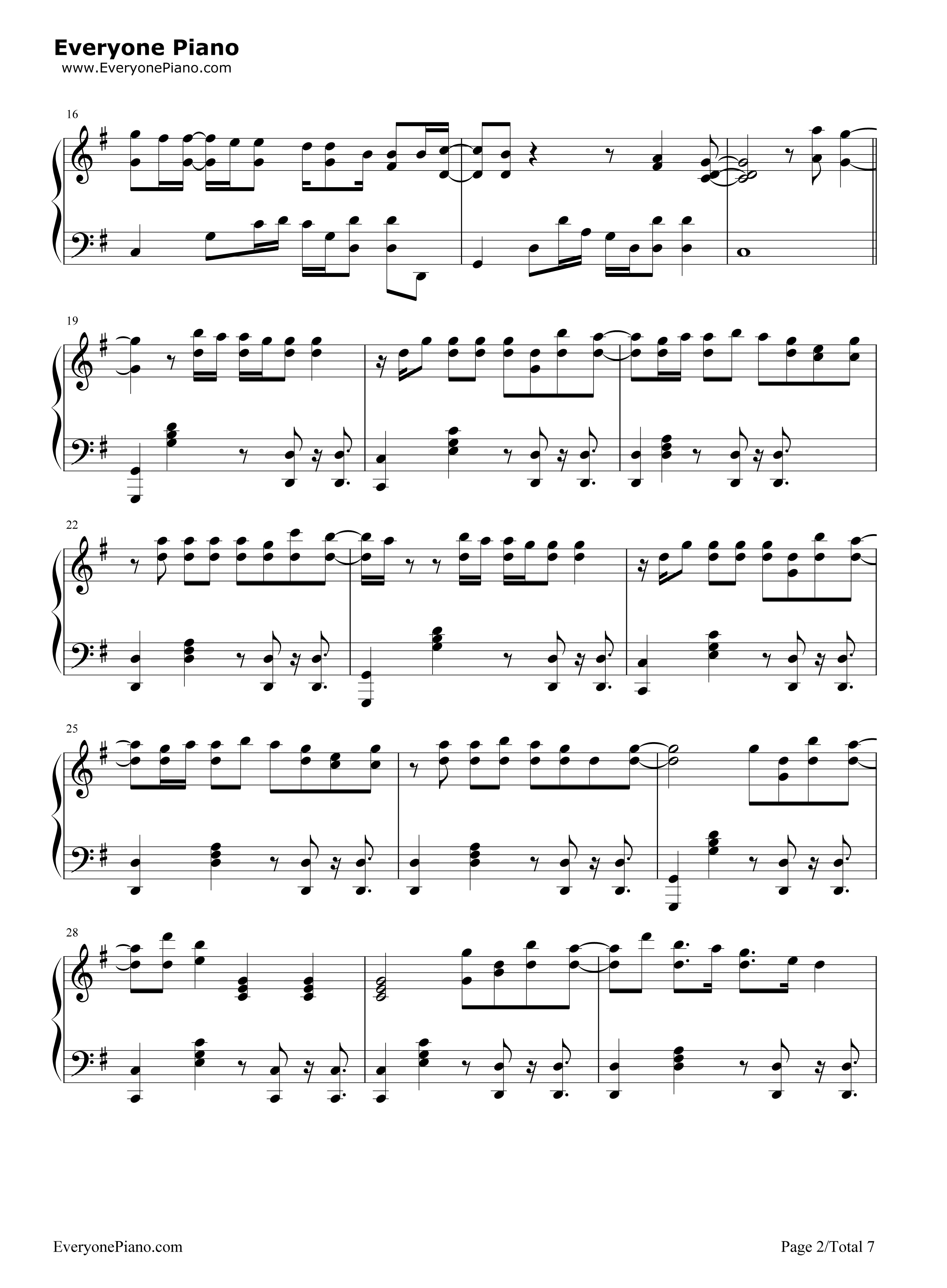 22钢琴谱_Taylor_Swift