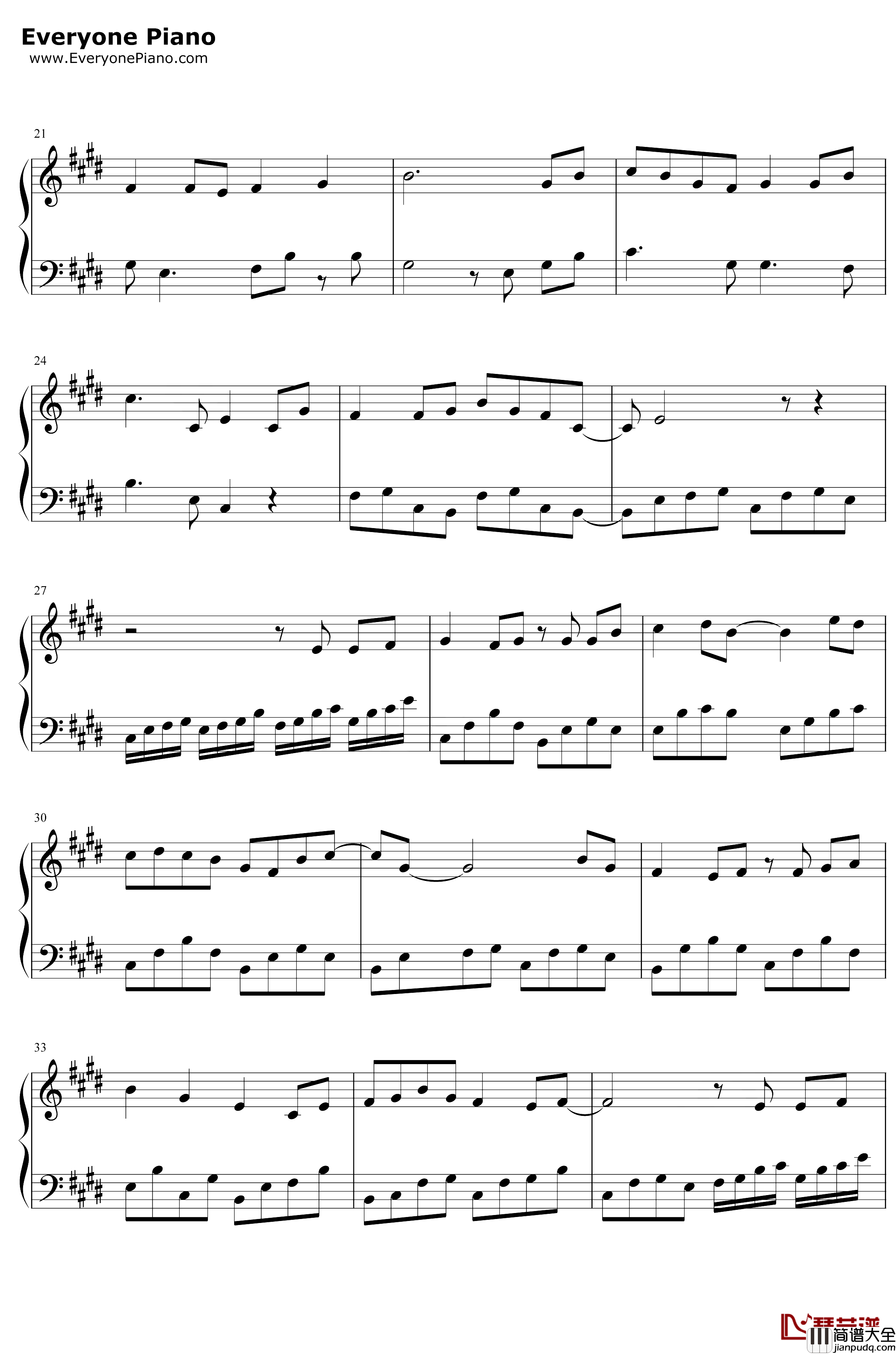 水墨江南钢琴谱_少司命_古风歌曲