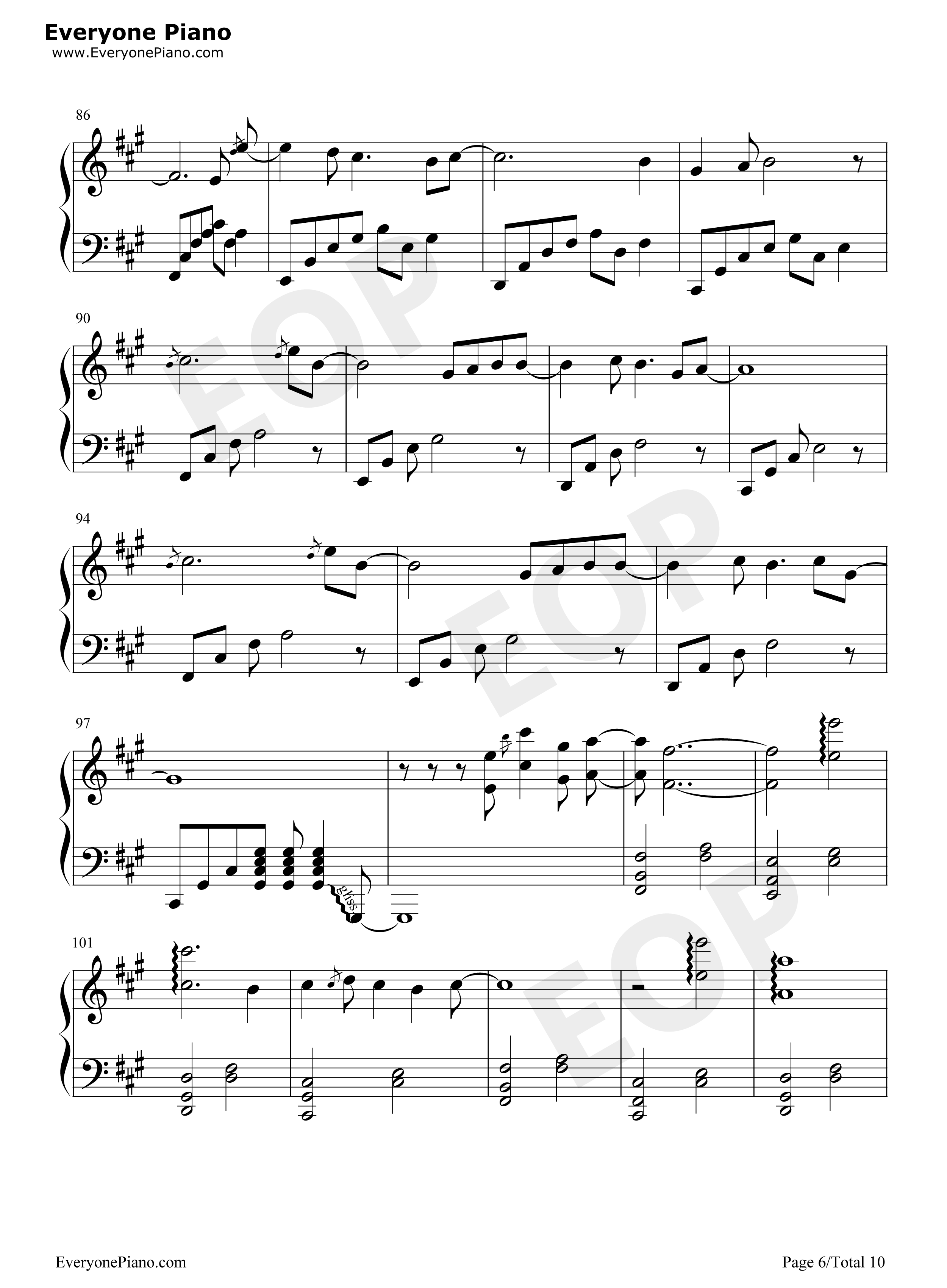Schwarzer_Regen钢琴谱_初音未来