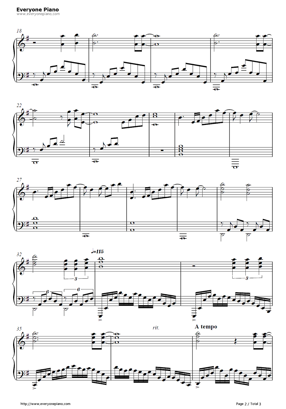 予感钢琴谱_Falcom_Sound_Team_jdk