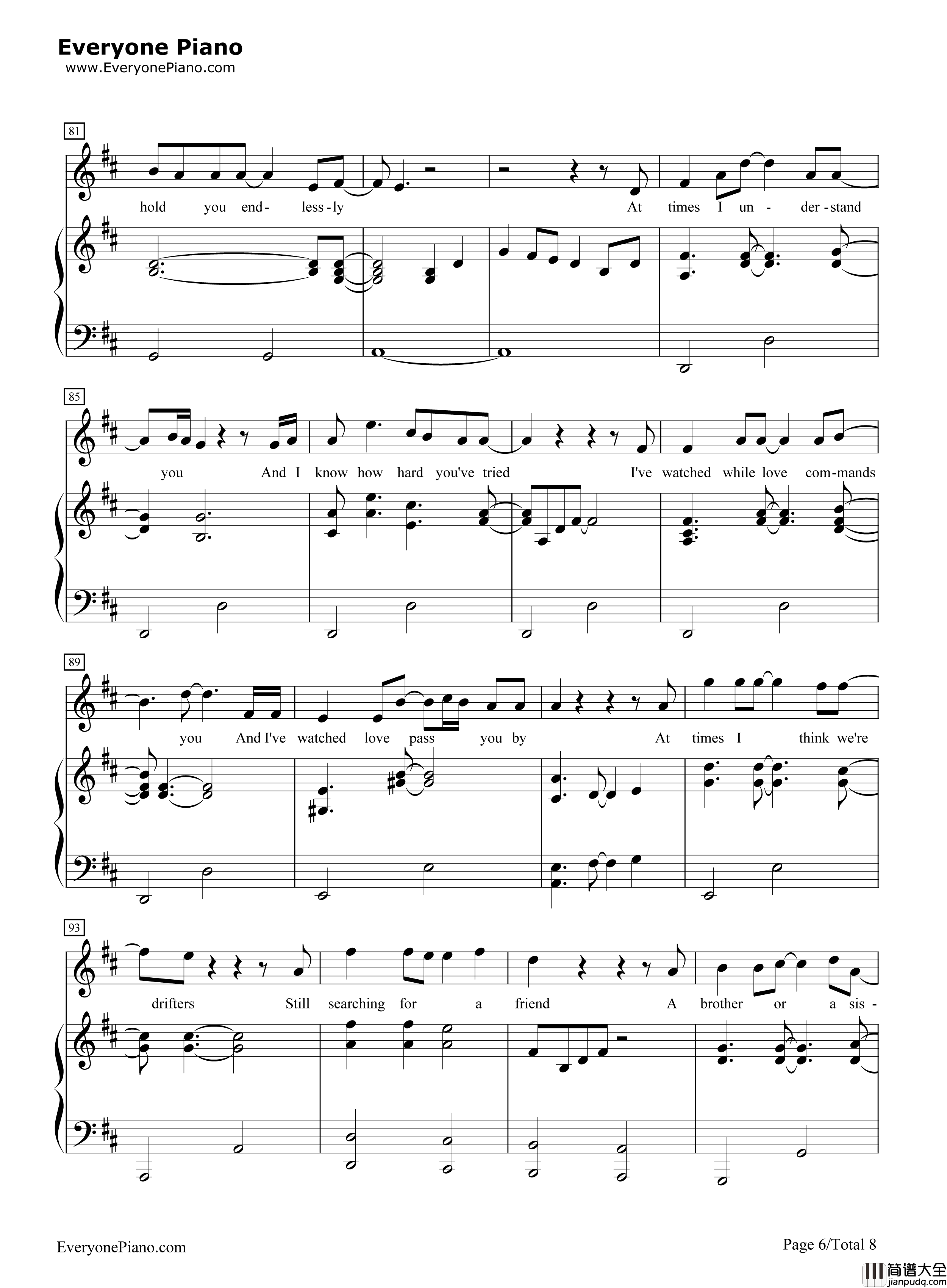 Sometimes_When_We_Touch钢琴谱_Dan_Hill