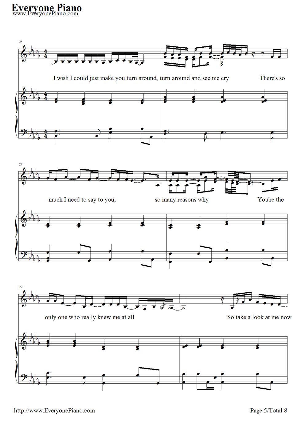 Against_All_Odds钢琴谱_Phil_Collins