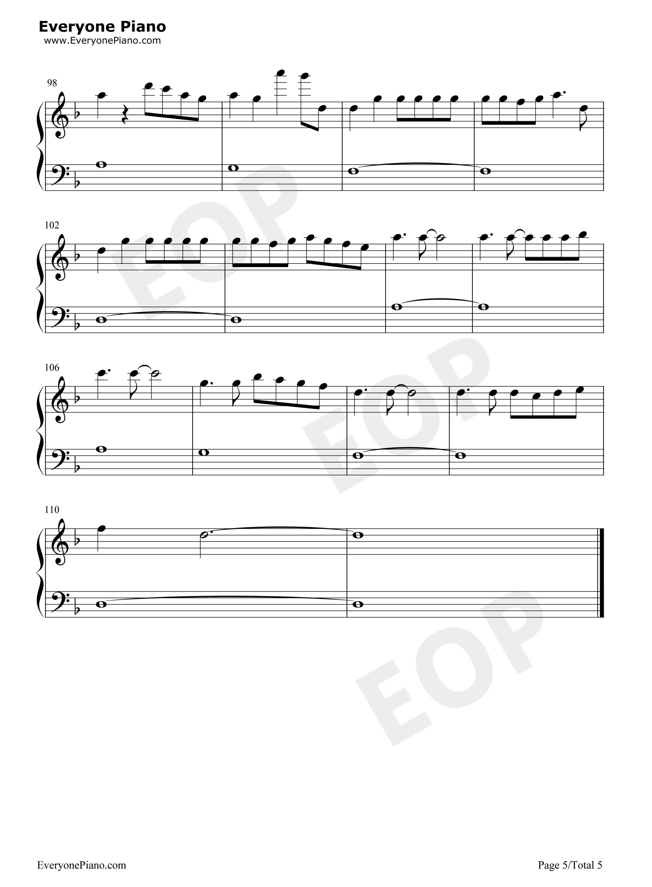 Easier钢琴谱_5_Seconds_of_Summer