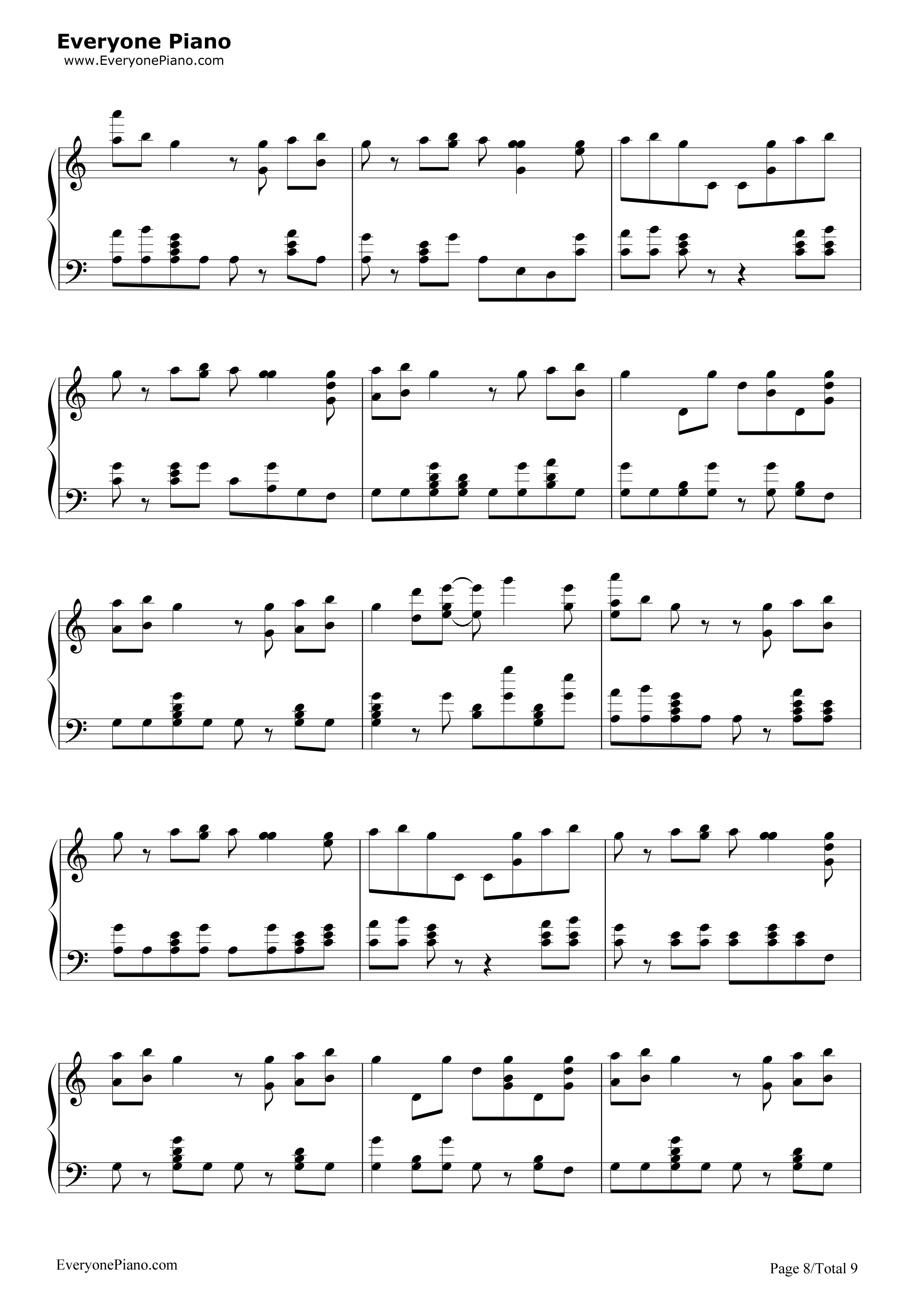 Shake_It_Off钢琴谱_Taylor_Swift
