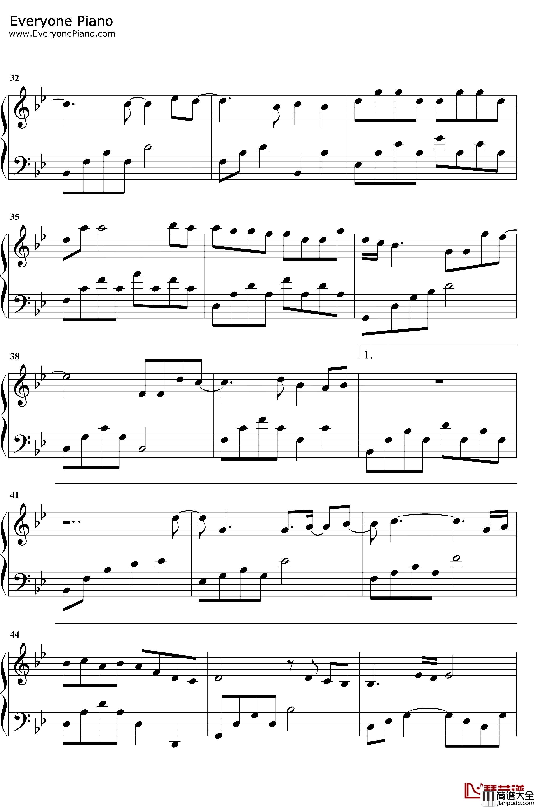 永不失联的爱钢琴谱_周兴哲_小妖的金色城堡主题曲