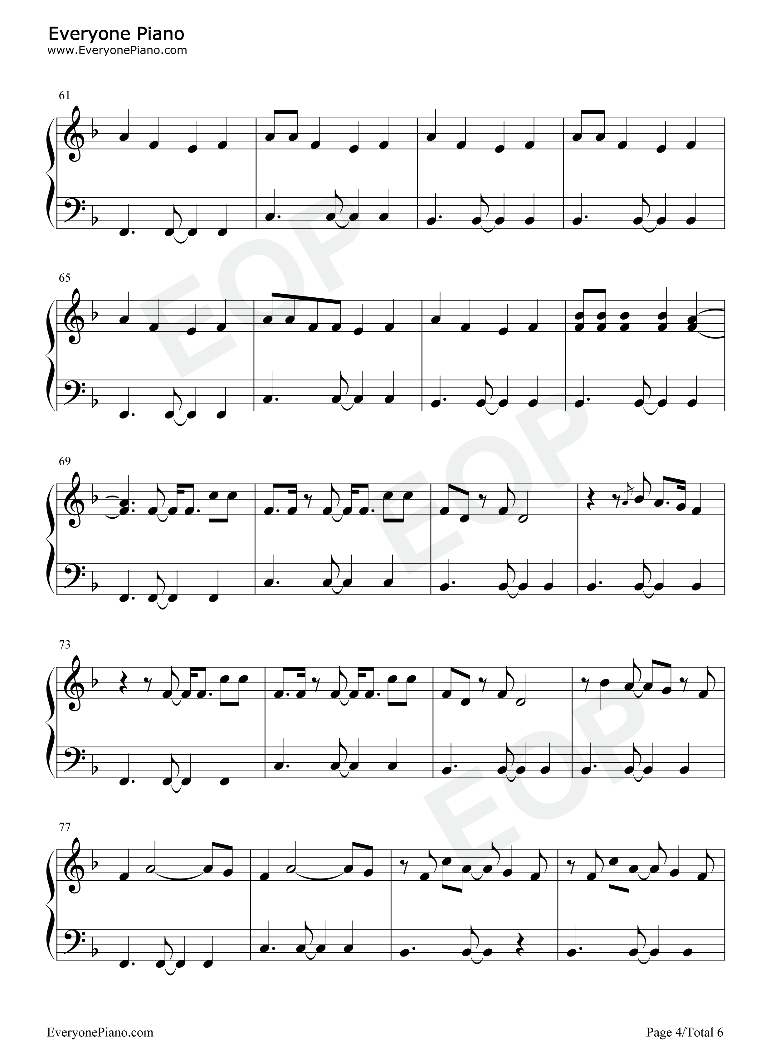 How_You_Get_The_Girl钢琴谱_Taylor_Swift