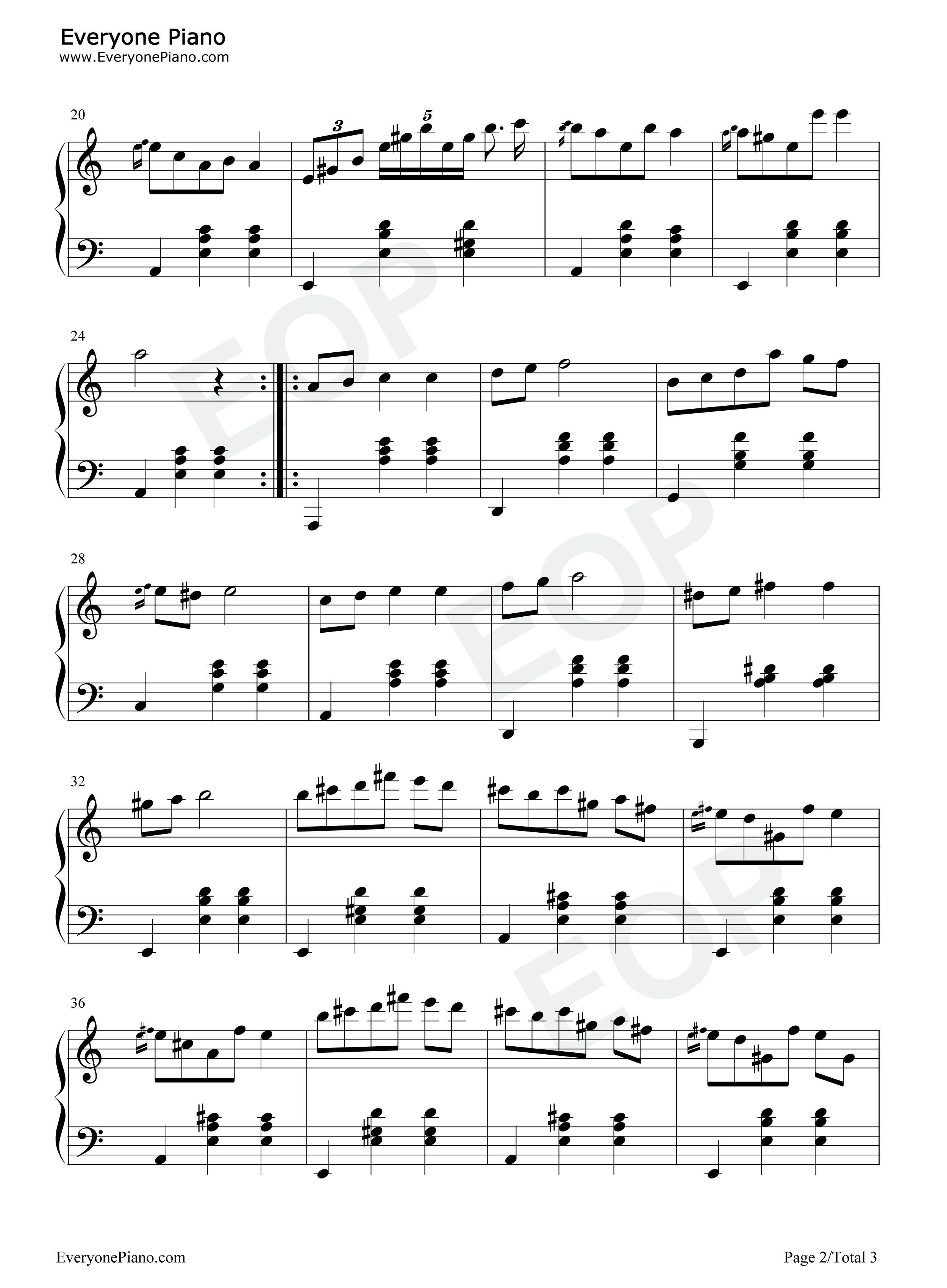 圆舞曲钢琴谱_肖邦__Chopin