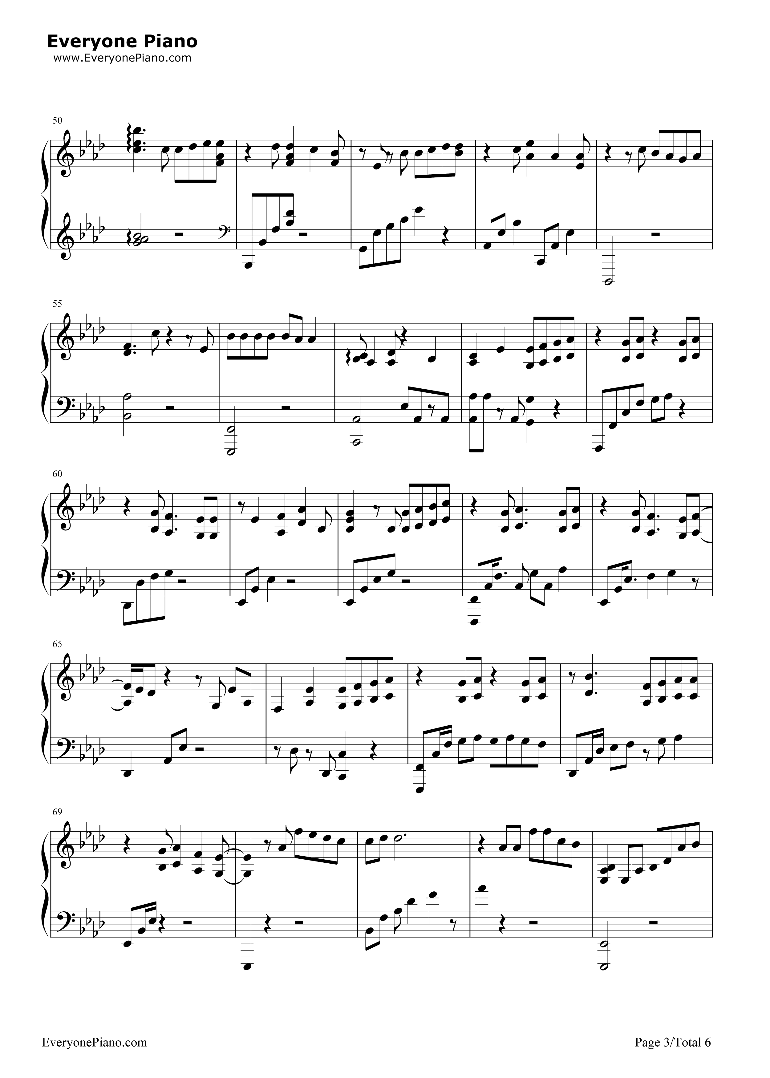十二月的奇迹(Miracles_in_December)钢琴谱_EXO