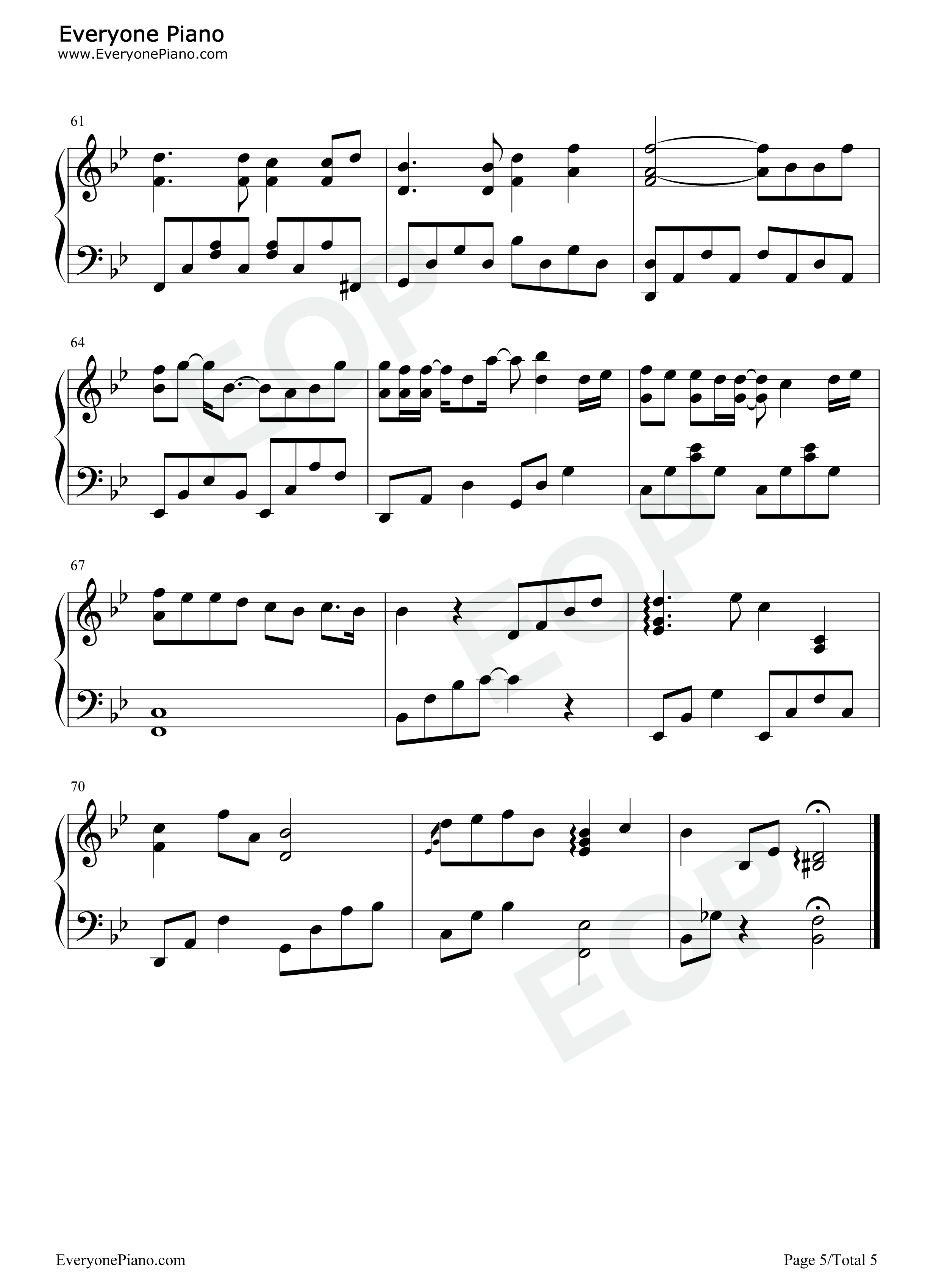 周杰伦歌曲串烧14首钢琴谱_周杰伦