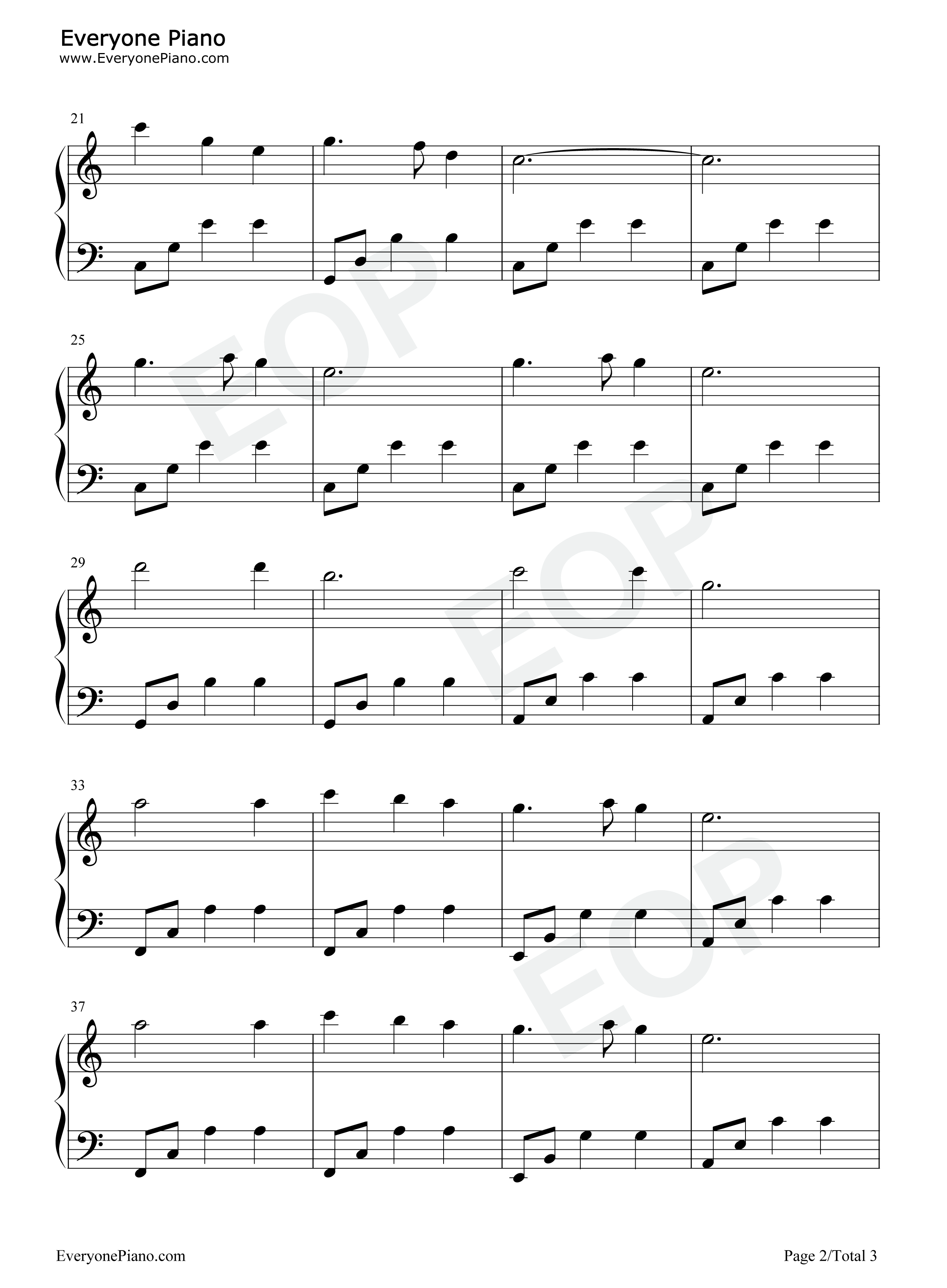 Silent_Night钢琴谱_Franz_Gruber