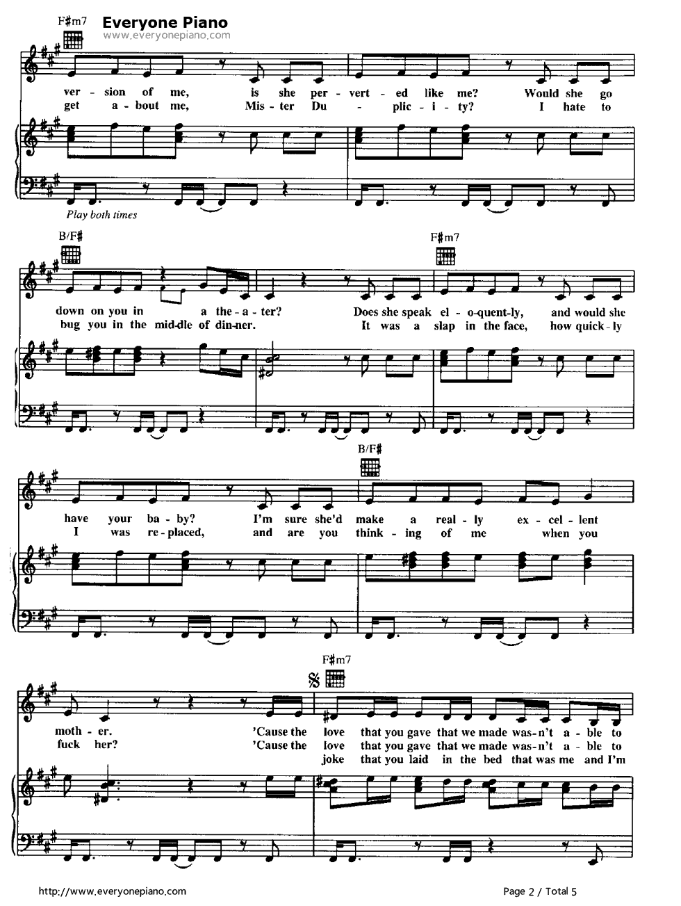 You_Oughta_Know钢琴谱_Alanis_Morissette